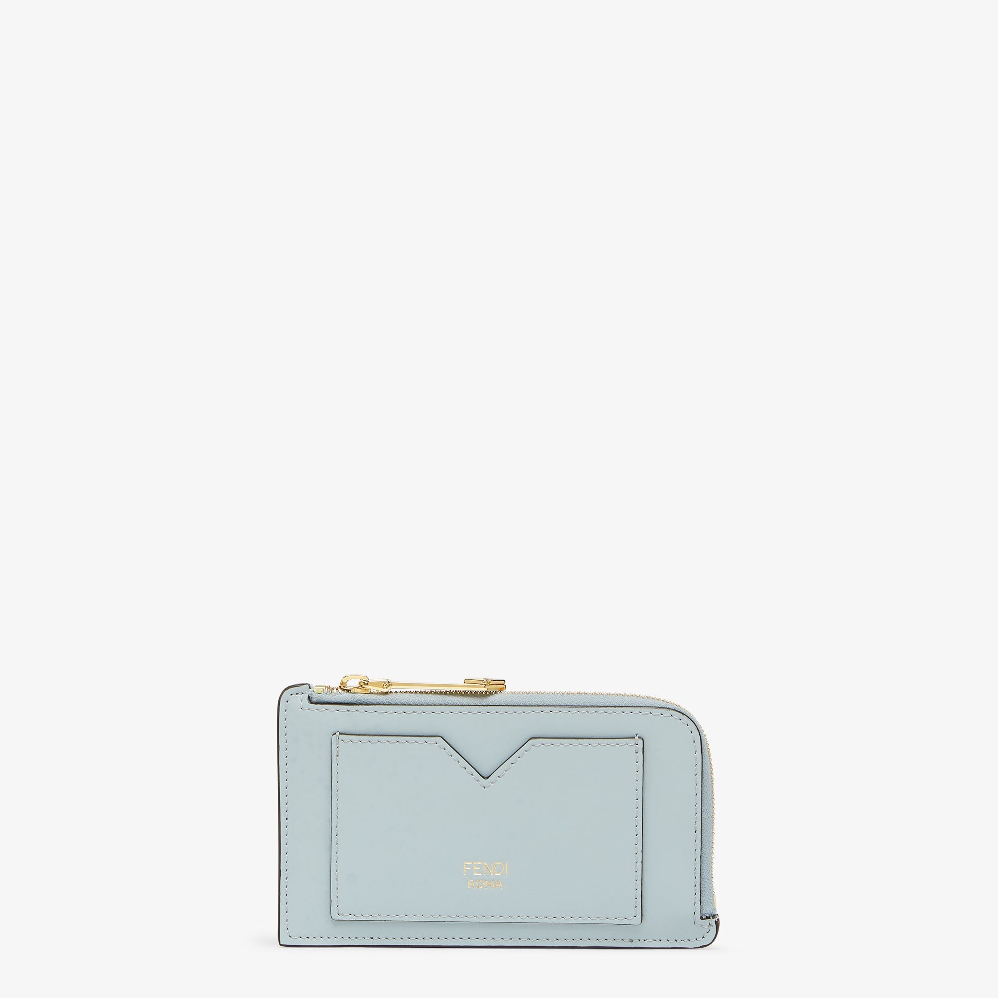 FFダイヤモンド カードケース レザー ライトブルー | Fendi