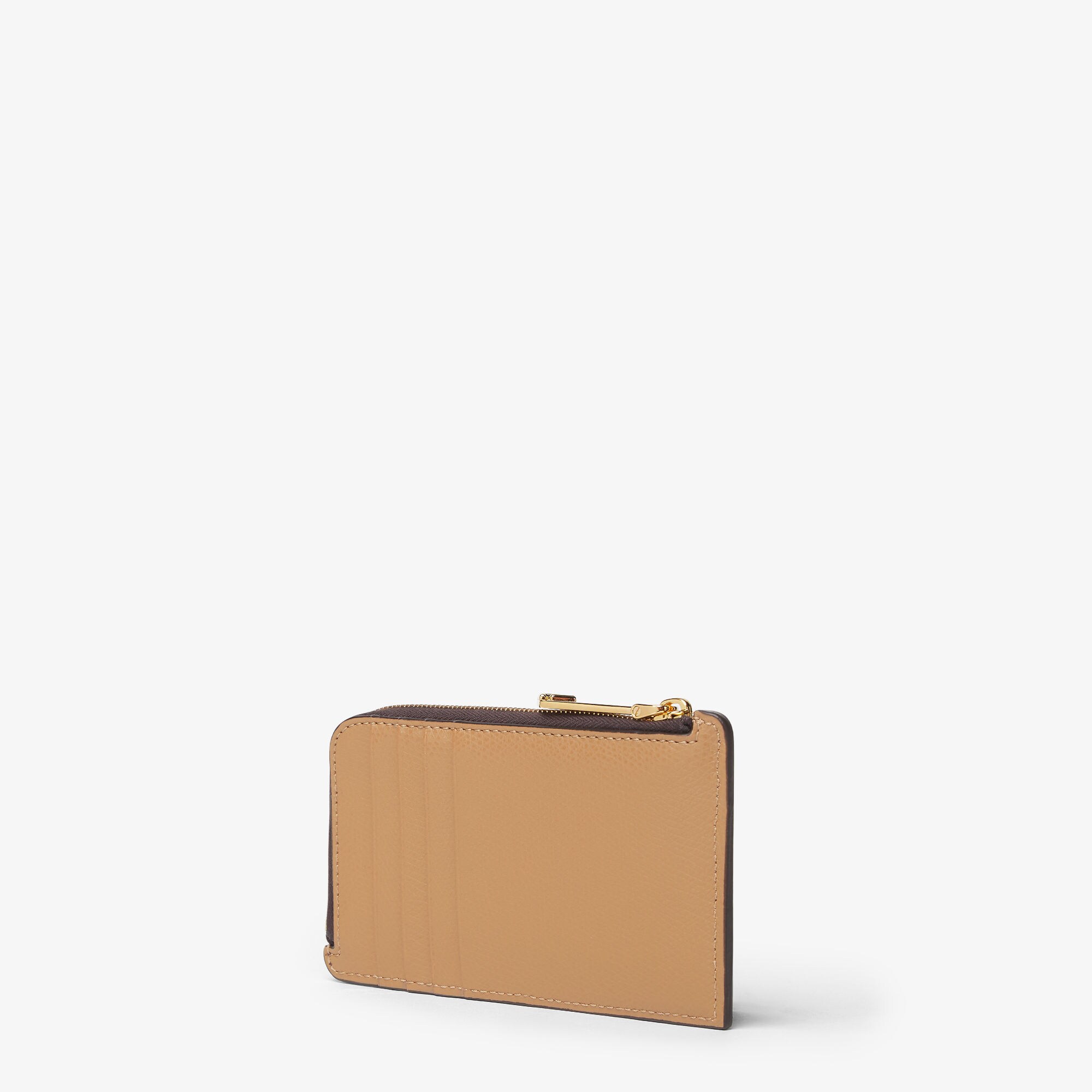 FFダイヤモンド カードケース レザー ブラウン | Fendi