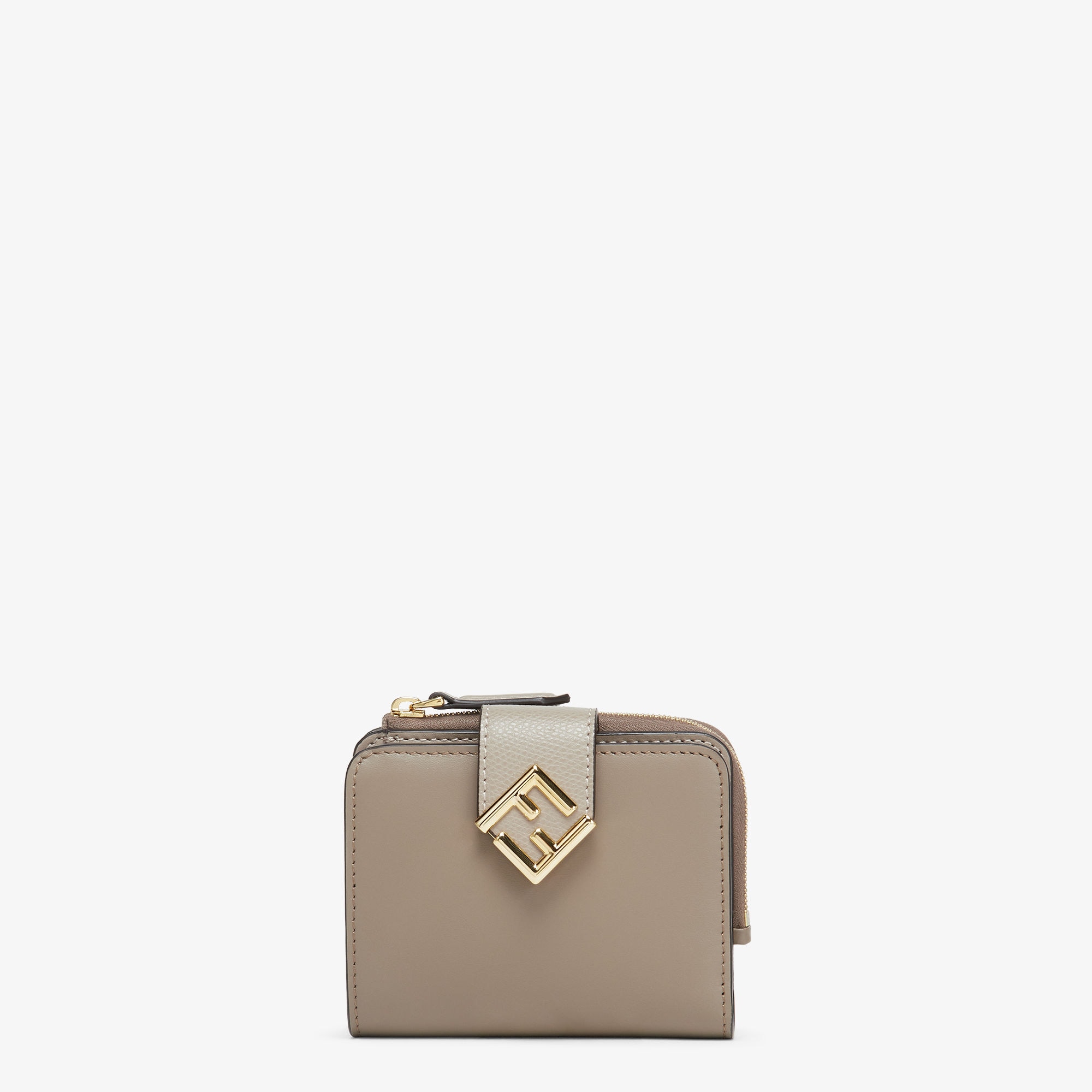 FFダイヤモンド財布 レザー グレー | Fendi FFダイヤモンド財布 レザー グレー | Fendi