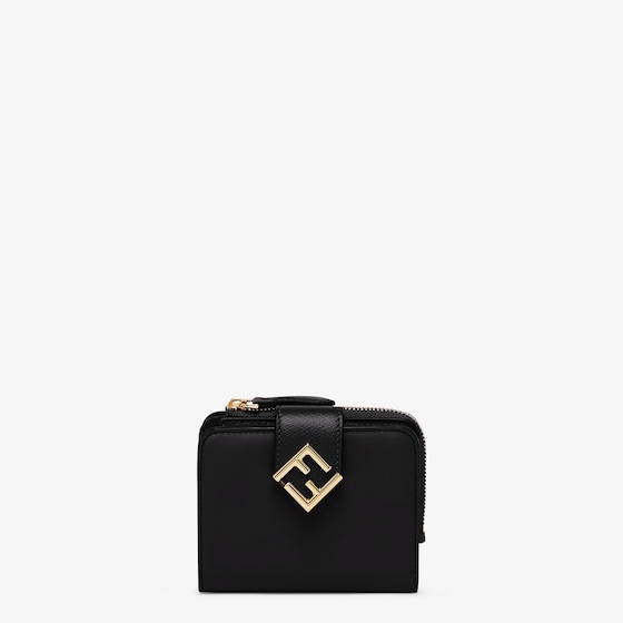 Fendi Ff Diamonds Wallet In Black