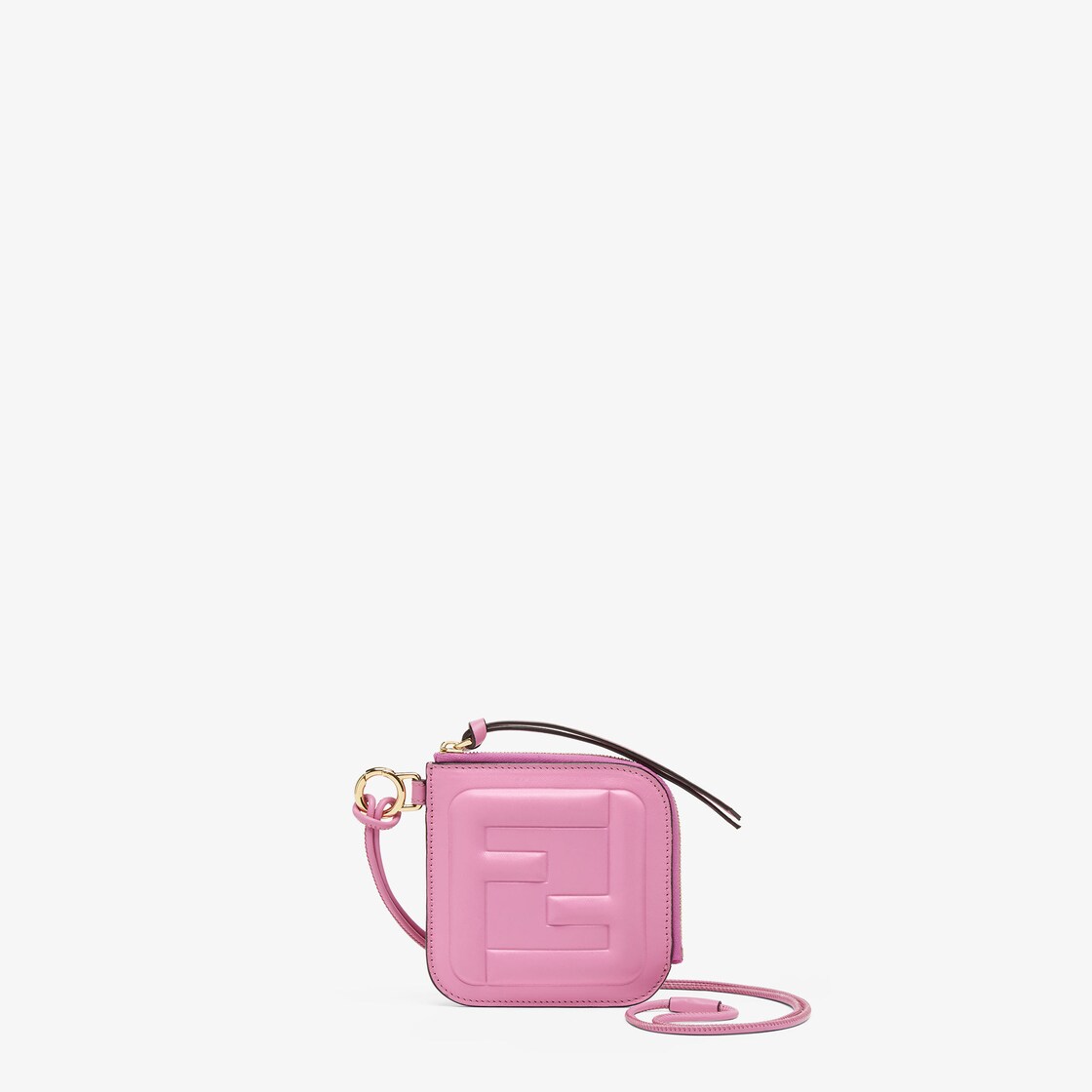 Fendi pink cheap card holder