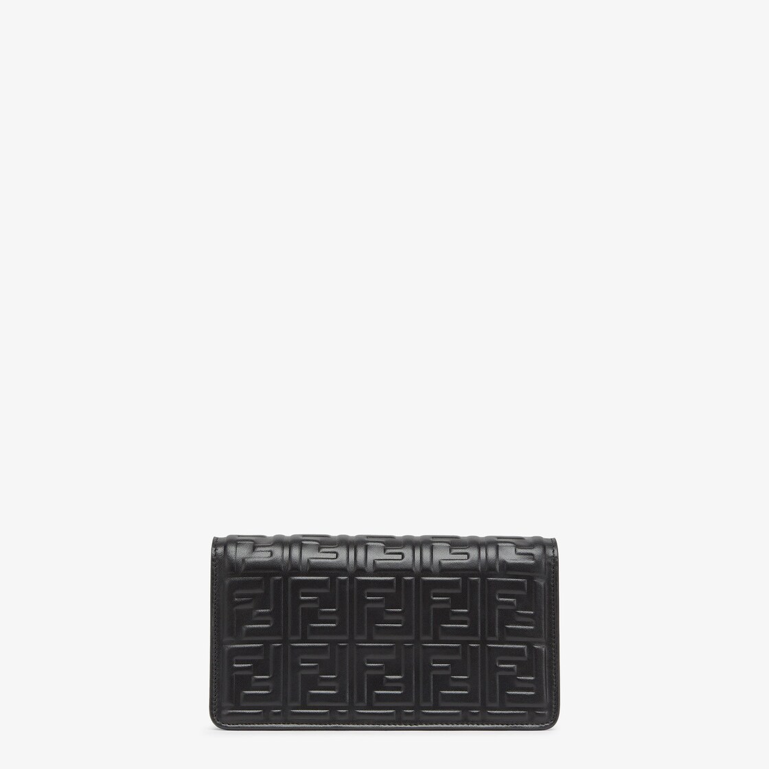 Wallet On Chain Baguette Black nappa leather wallet Fendi