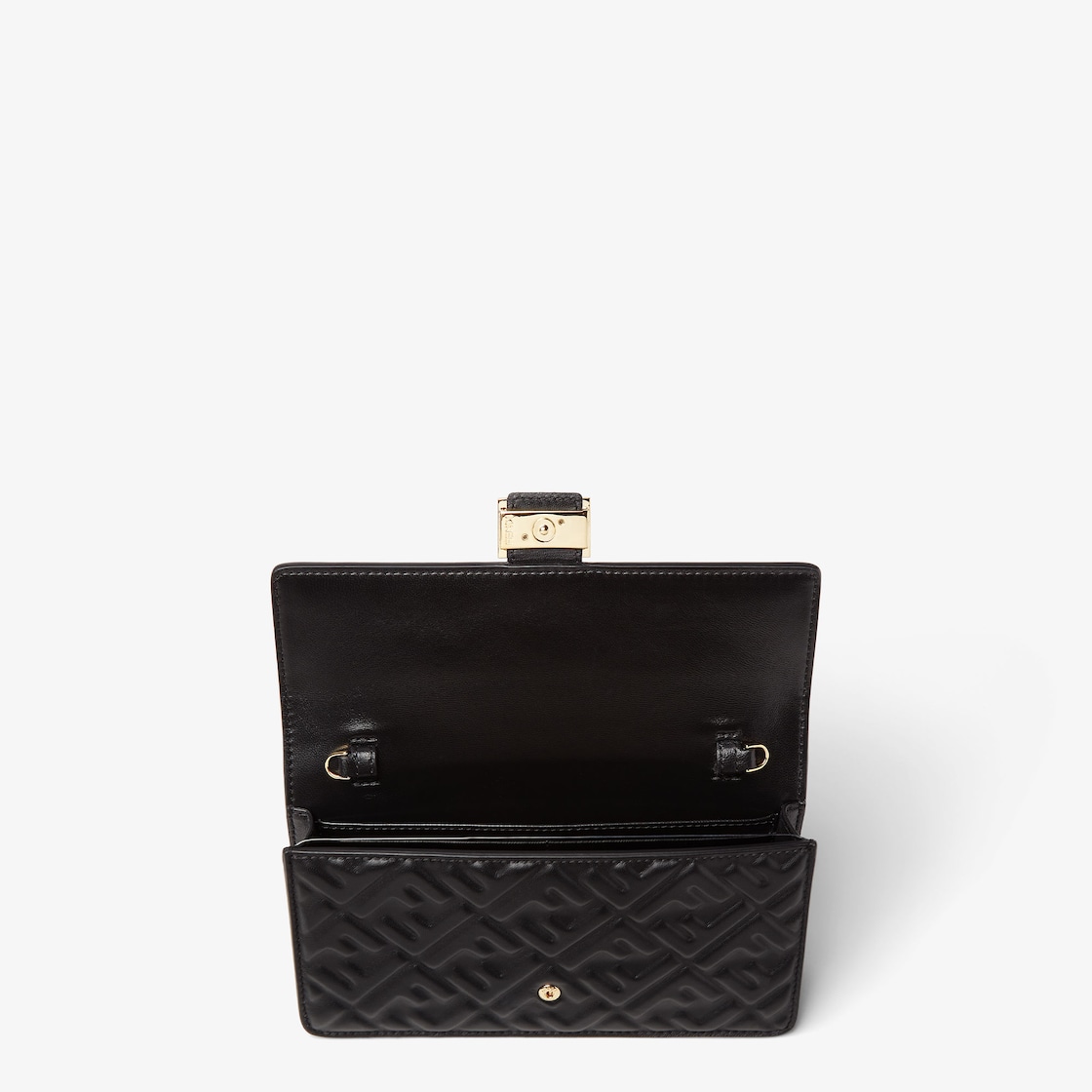 財布ショルダー バゲット レザー ブラック | Fendi 財布ショルダー バゲット レザー ブラック | Fendi
