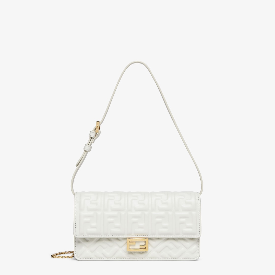 Fendi baguette wallet on chain sale