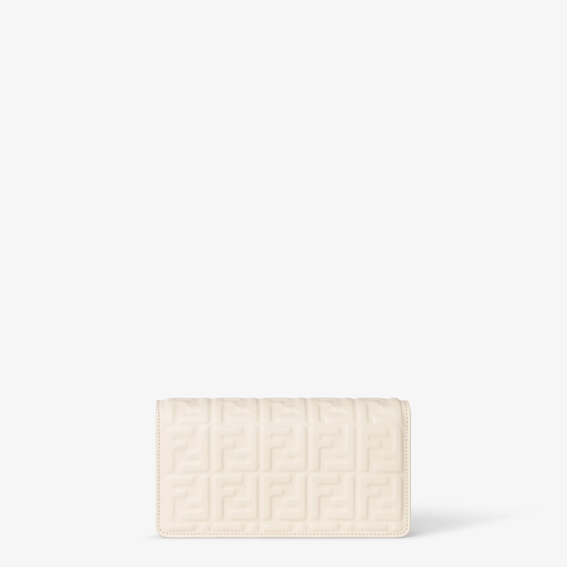 Wallet On Chain Baguette Leather White - Image 3/4