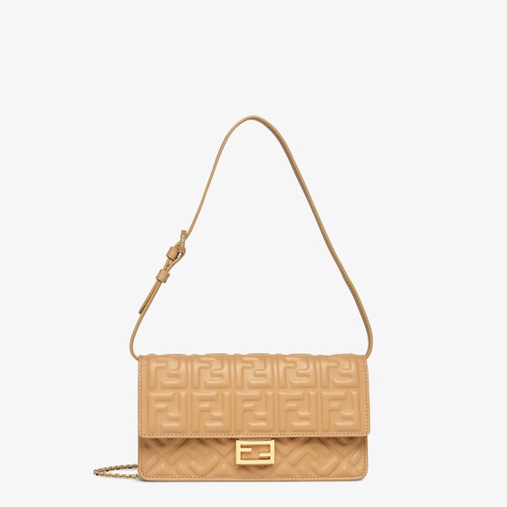 Fendi Wallet On Chain Baguette In Brown