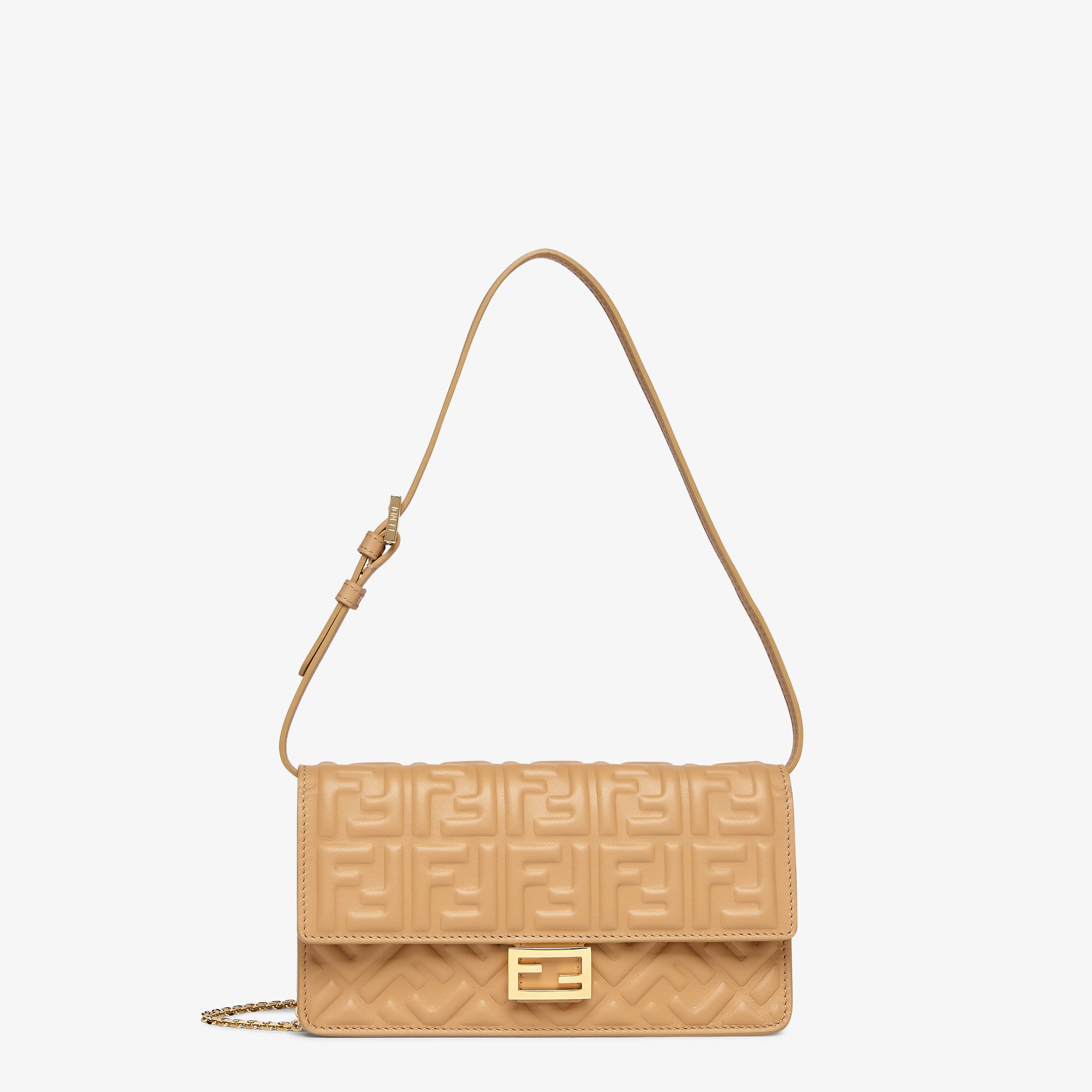 Wallet On Chain Baguette Leather Brown | Fendi Wallet On Chain Baguette Leather Brown | Fendi
