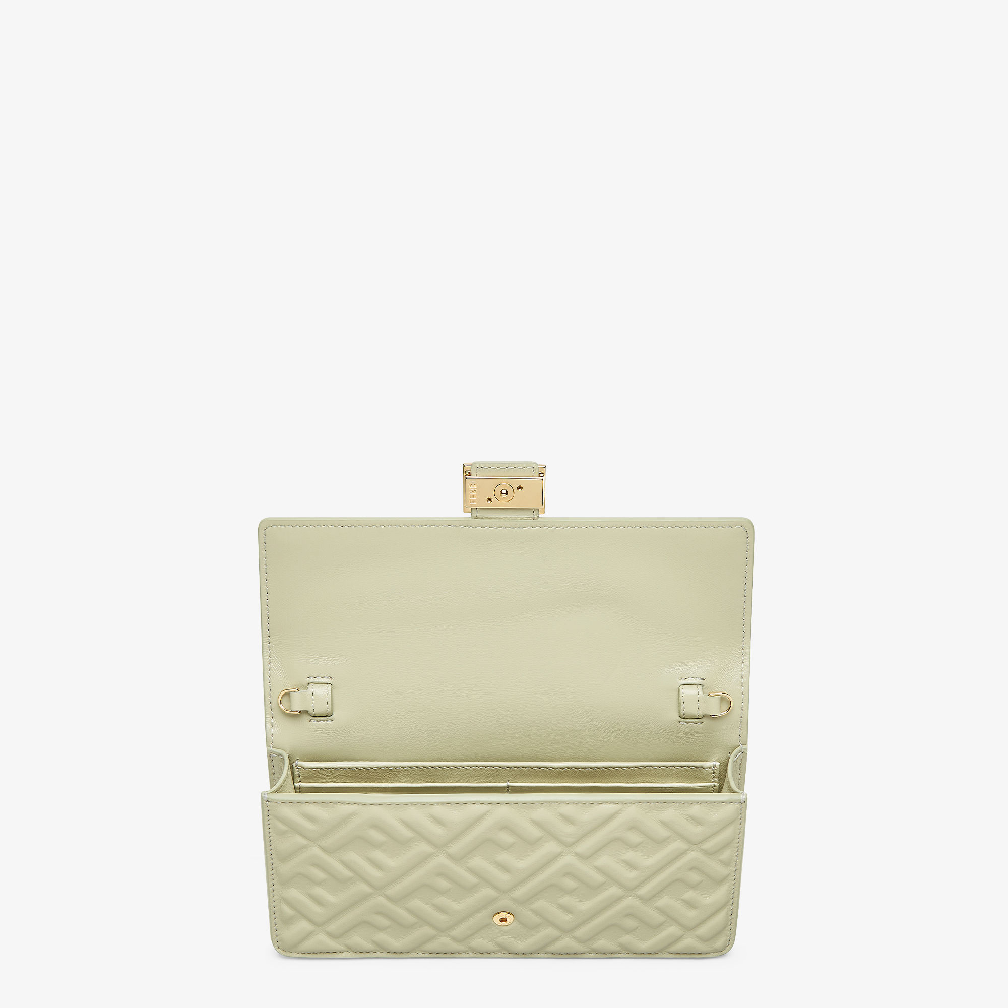 Wallet On Chain Baguette Leather Green | Fendi