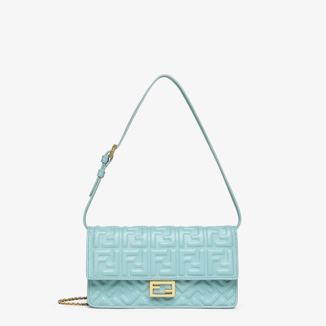 Small leather goods Light blue Fendi