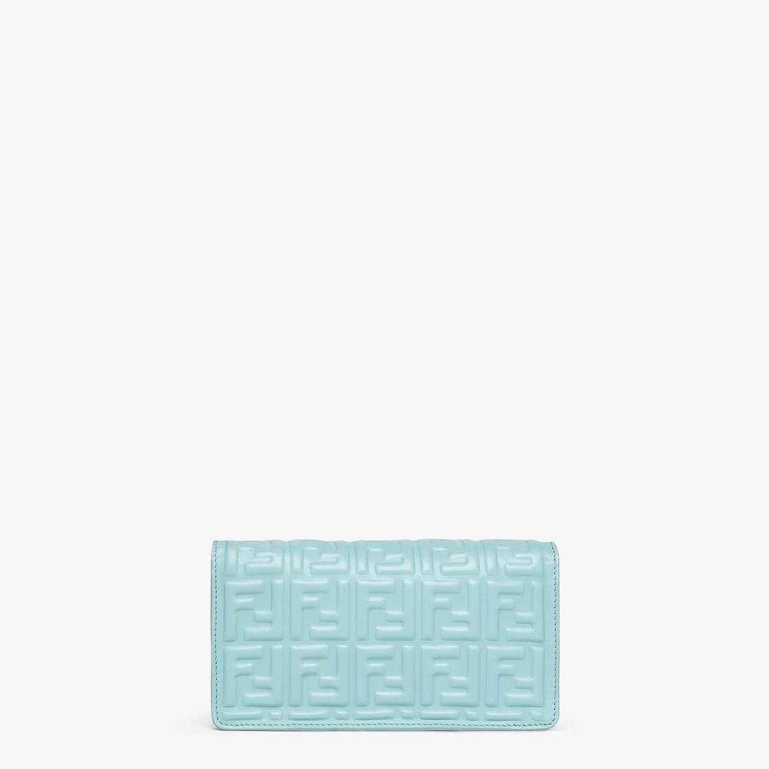 Wallet On Chain Baguette Leather Light blue - Image 3/4