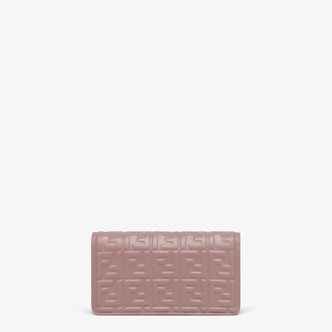 Wallet On Chain Baguette Leather Pink - Image 3/4