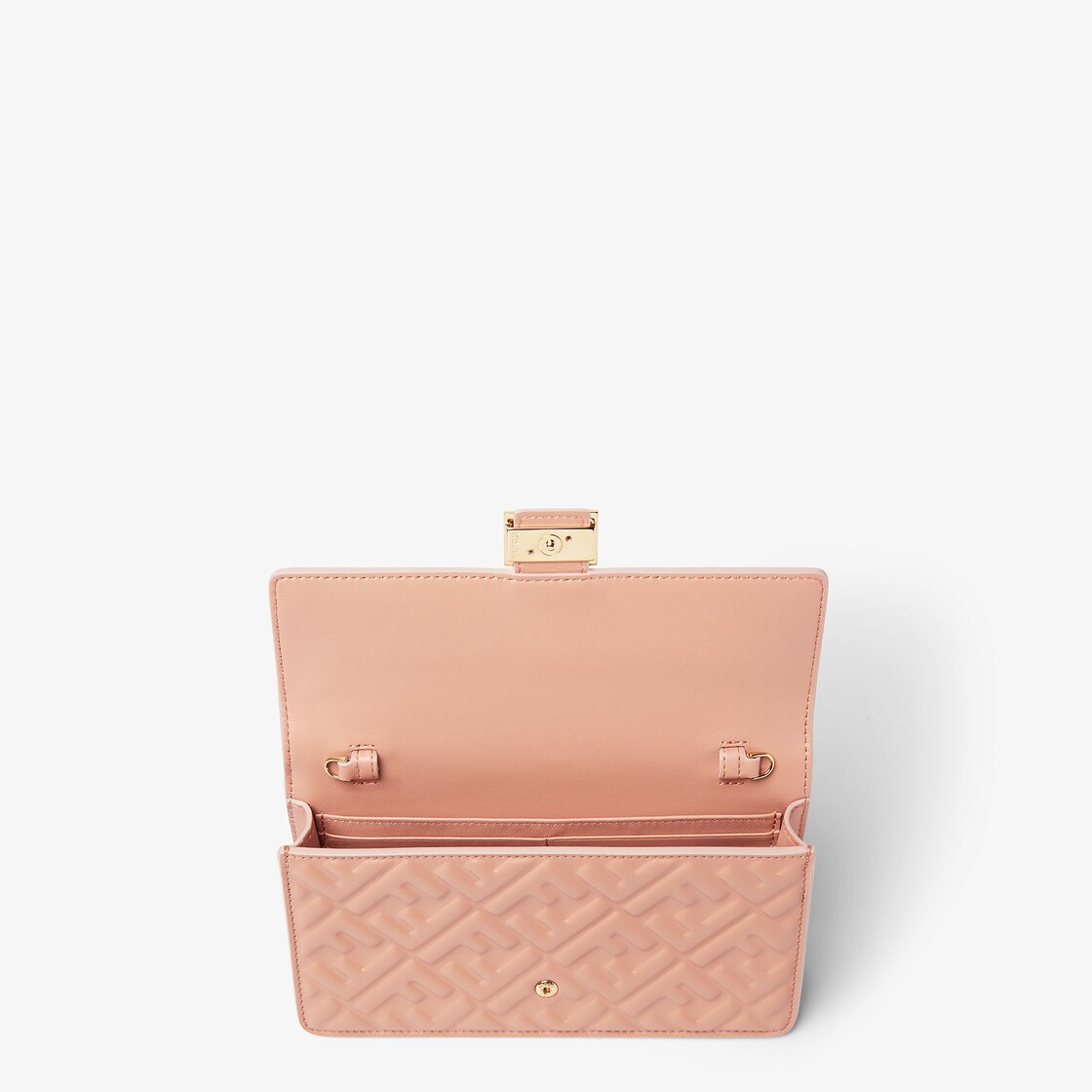 Wallet On Chain Baguette Leather Pink - Image 4/5