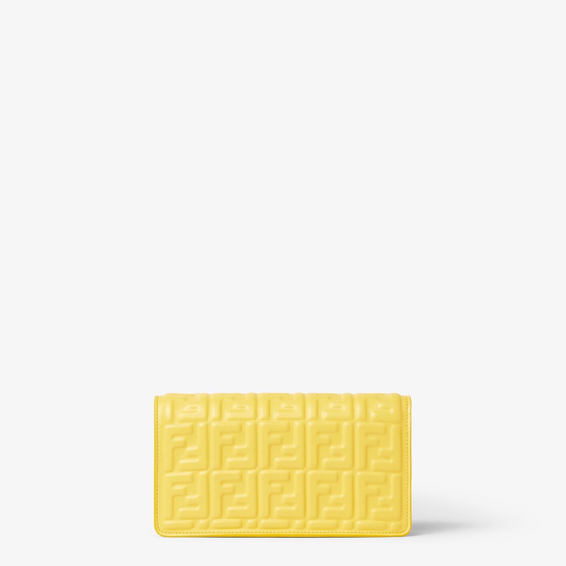 Wallet On Chain Baguette Leather Yellow - Image 3/5