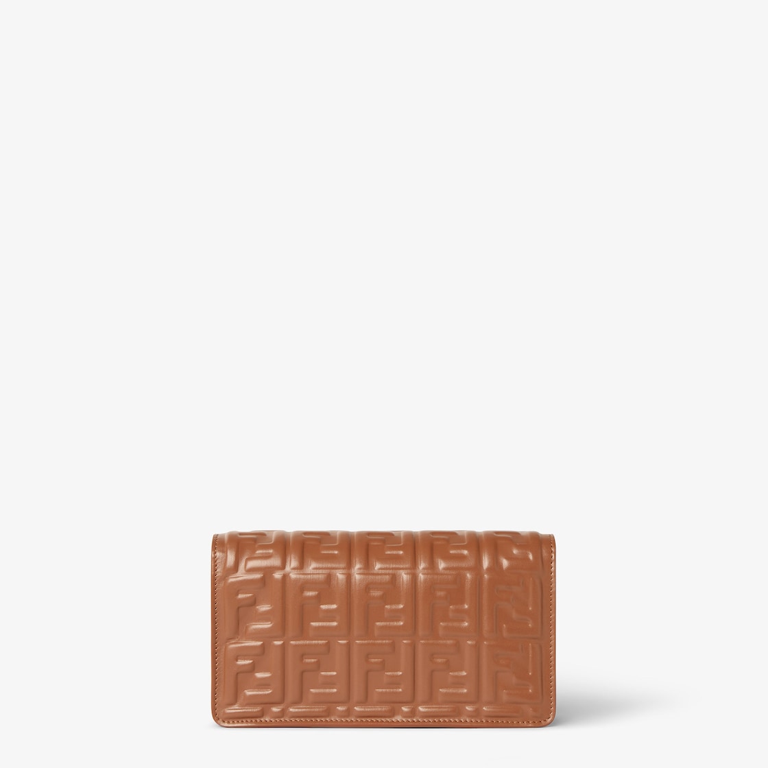 Wallet On Chain Baguette Leather Brown - Image 4/6