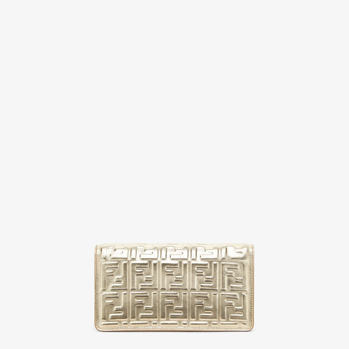 Wallet On Chain Baguette Leather Gold - Image 3/5