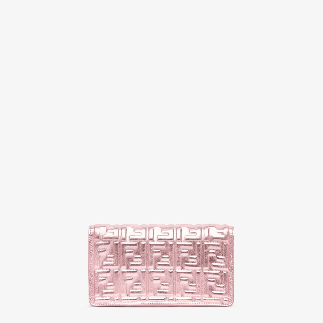 Wallet On Chain Baguette Leather Pink - Image 3/4