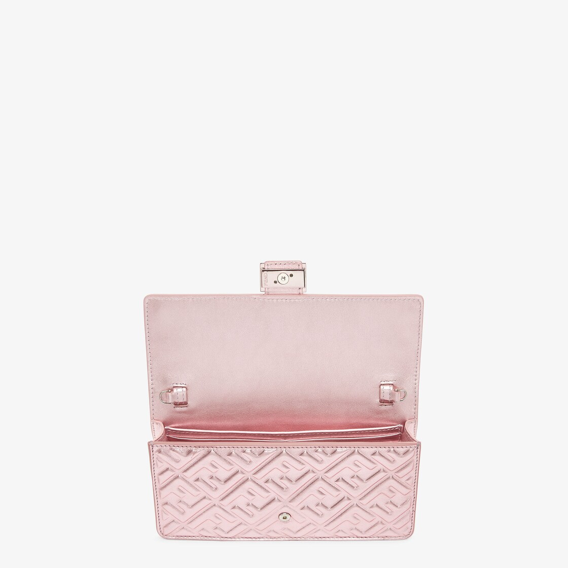 Wallet On Chain Baguette Leather Pink - Image 4/4