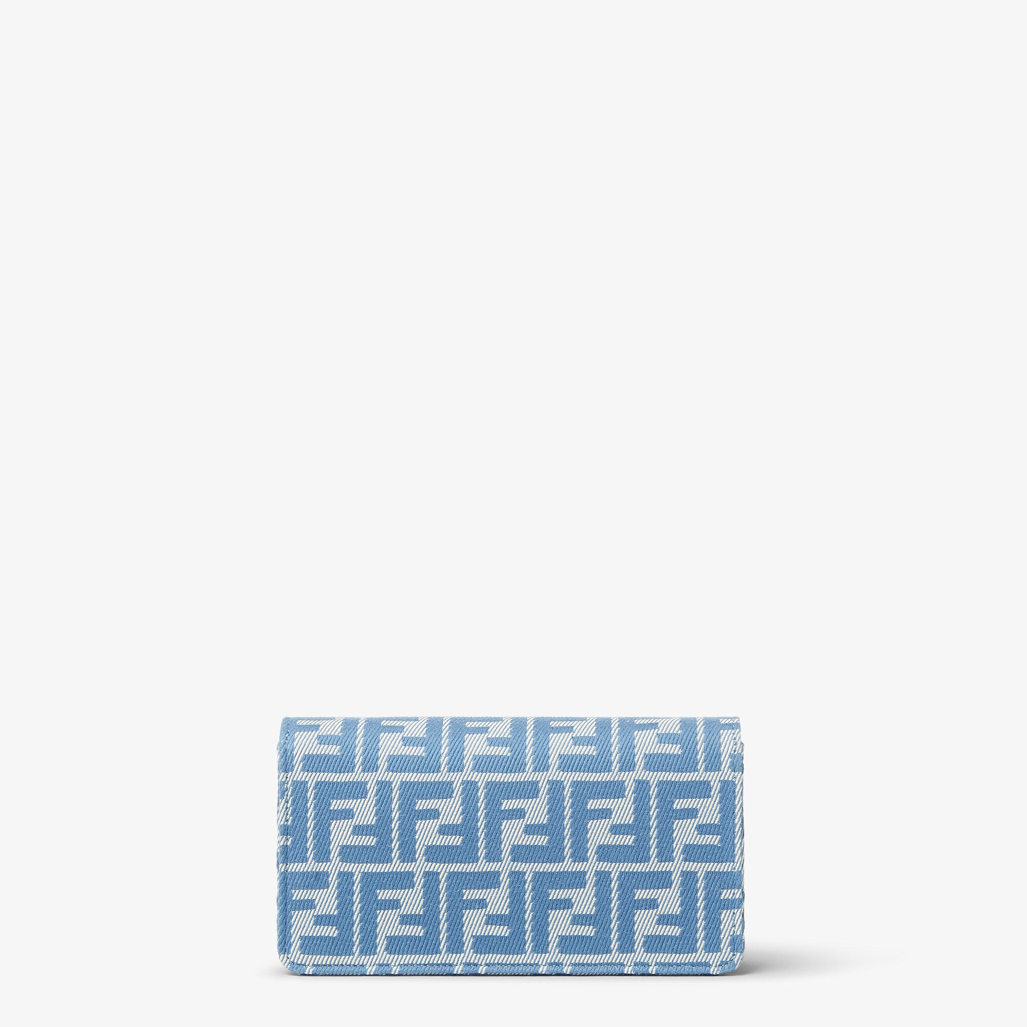 Wallet On Chain Baguette Fabric Blue | Fendi