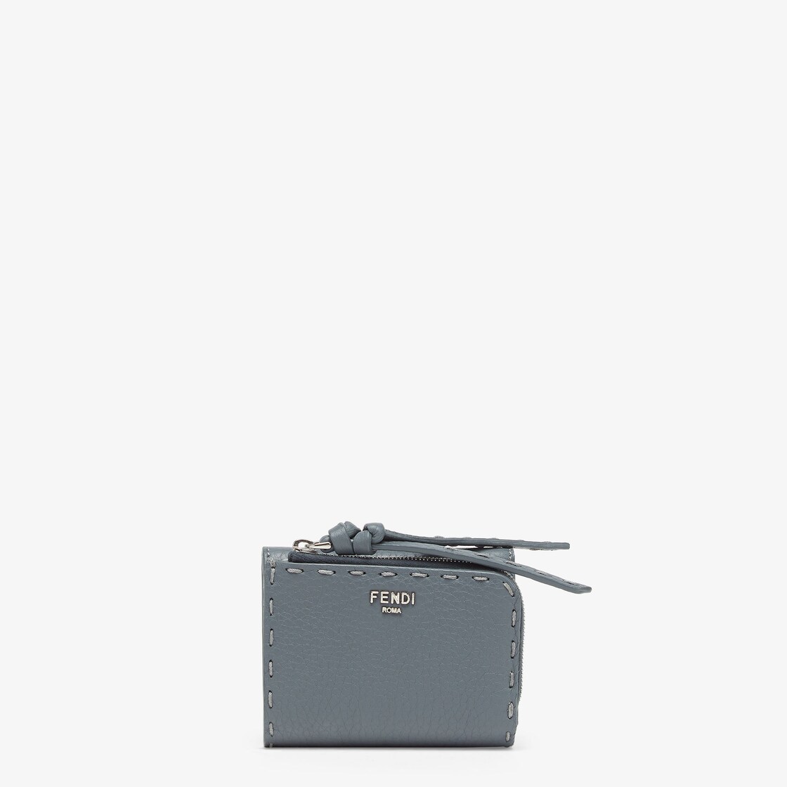 Peekaboo Micro Trifold - Blue Selleria wallet | Fendi