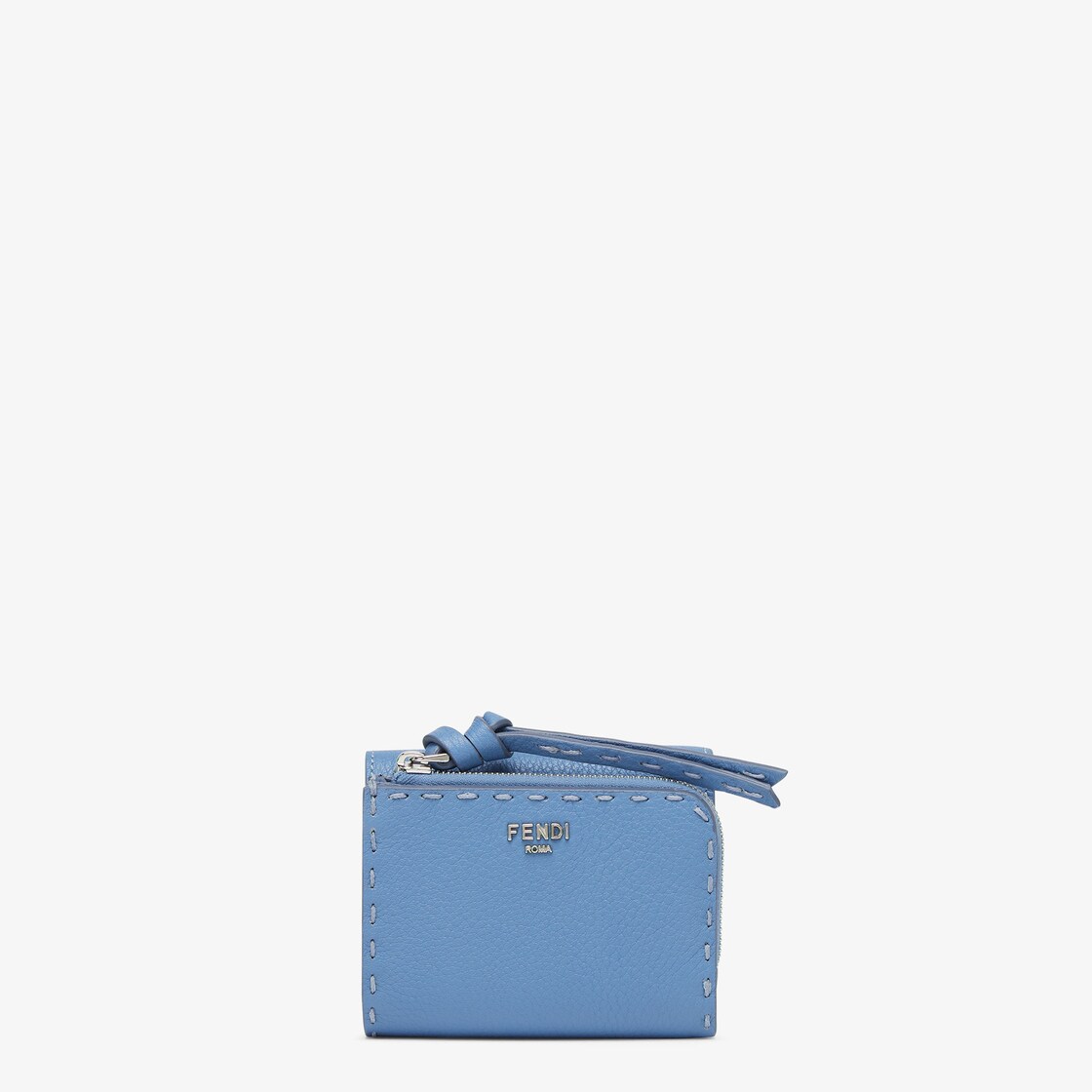 Peekaboo Micro Trifold Light blue Selleria wallet Fendi