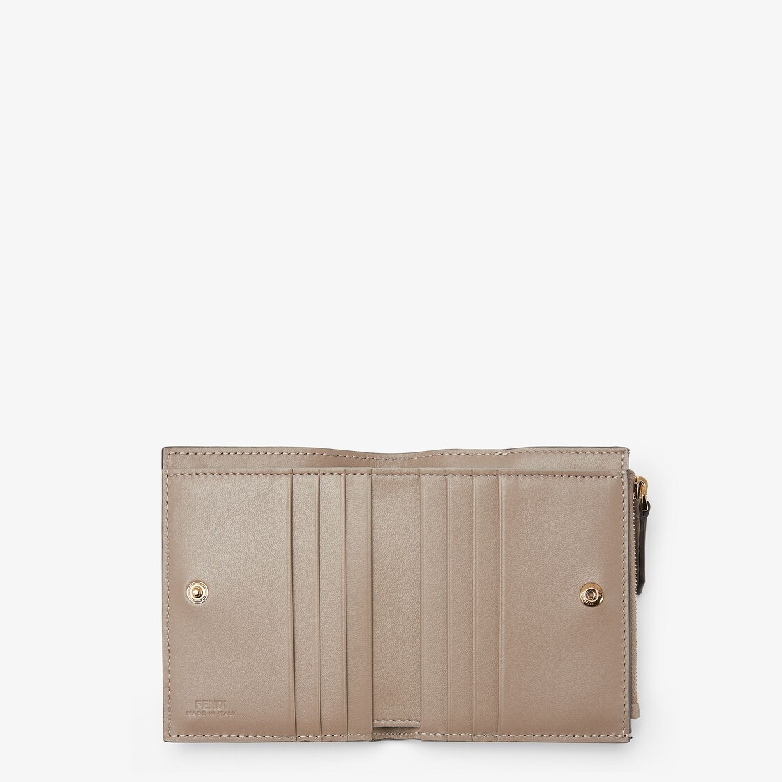 スリムバゲット 財布 スモール - ダブグレー ナッパレザー 財布 FFモチーフ | Fendi