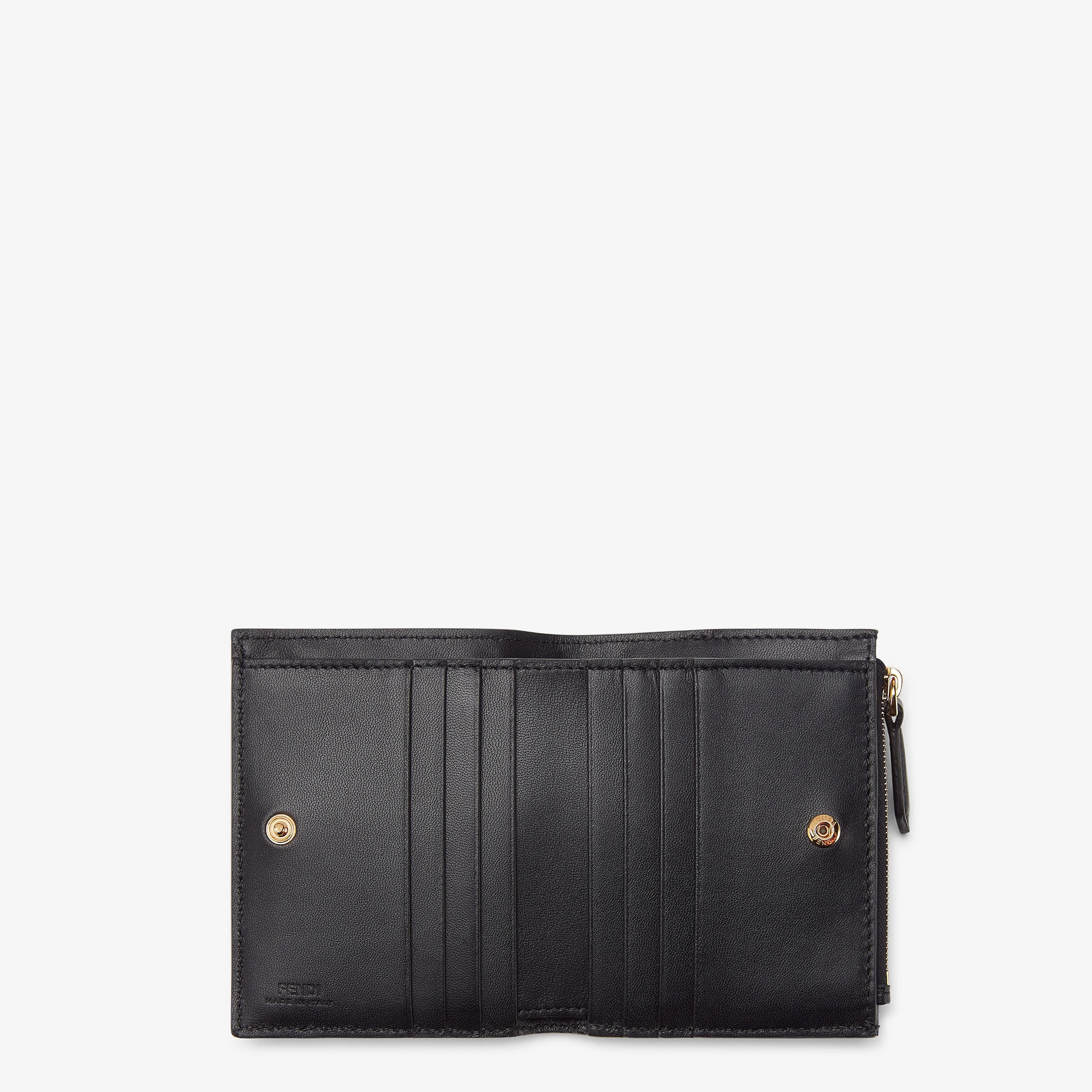 Slim Baguette Wallet Small Leather Black | Fendi Slim Baguette Wallet Small Leather Black | Fendi