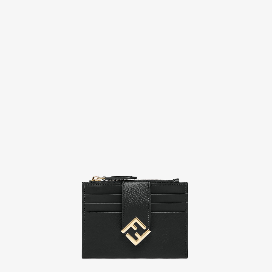 FFダイヤモンド ジップカードケース レザー ブラック | Fendi FFダイヤモンド ジップカードケース レザー ブラック | Fendi