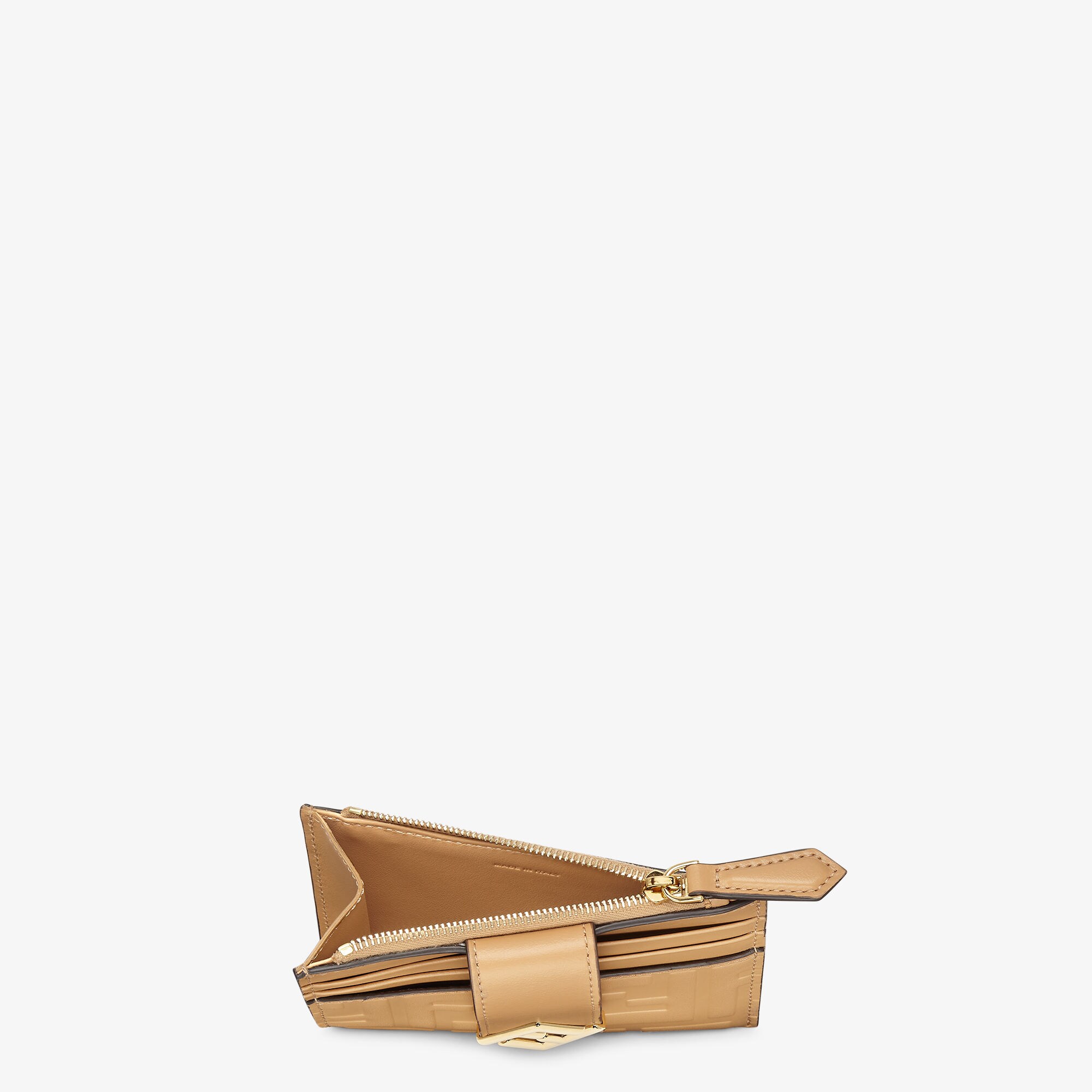 FFダイヤモンド ジップカードケース レザー ブラウン | Fendi