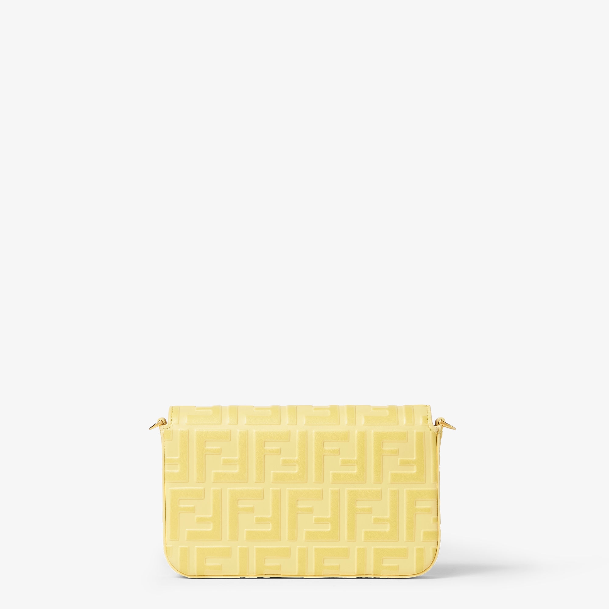 Fendi FFロゴ ケース イエロー FENDI (フェンディ) ロゴプレート 二