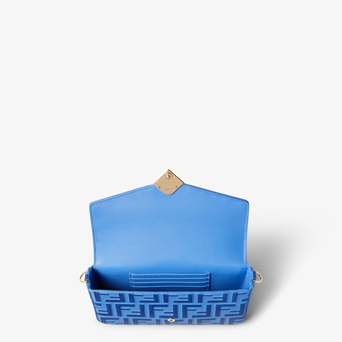 FF Diamonds Wallet On Chain Leather Blue - Image 4/4