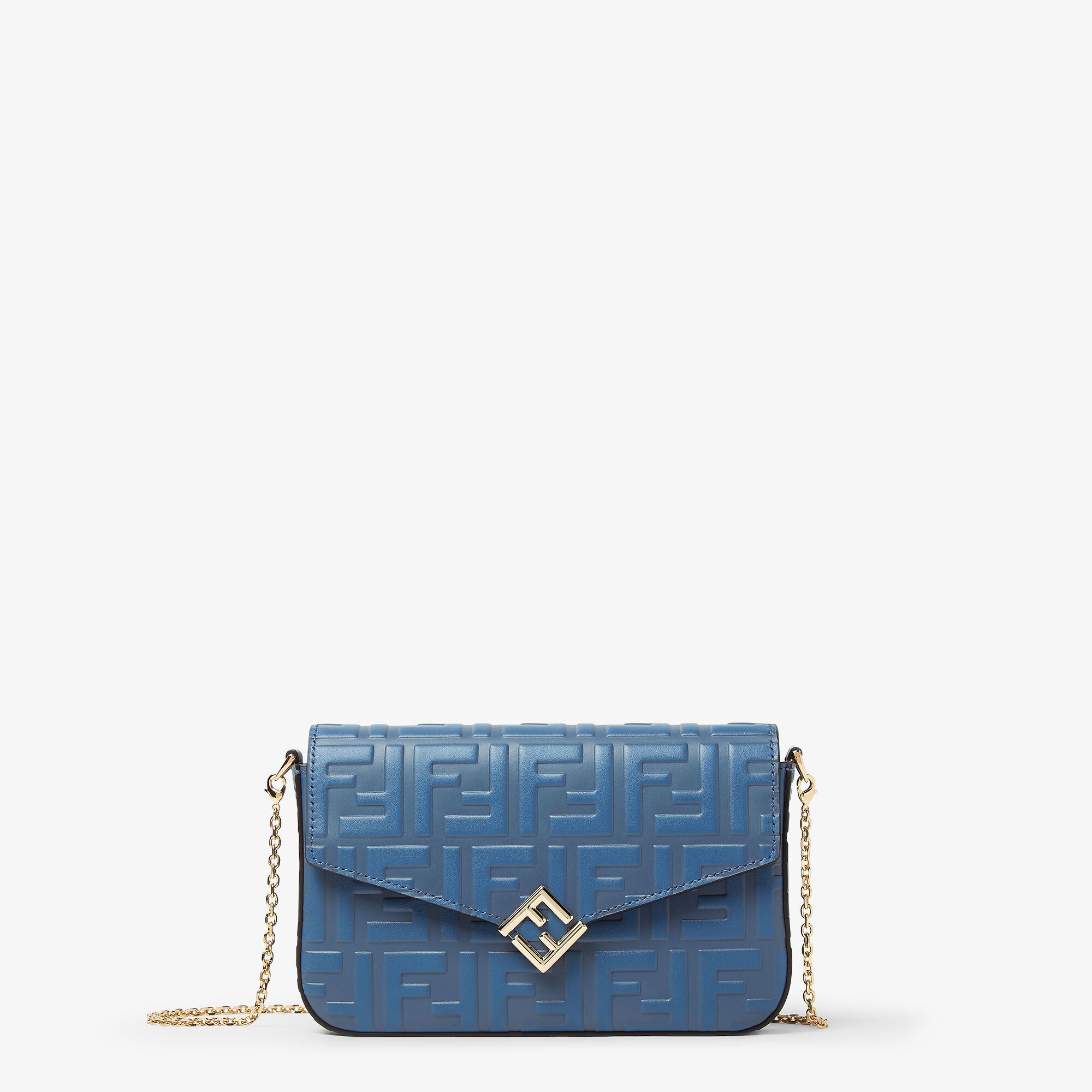 Fendigraphy Wallet On Chain Fabric Brown | Fendi