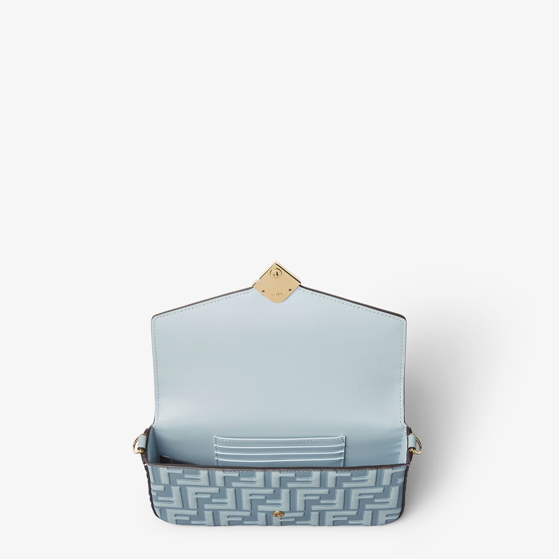 FF Diamonds Wallet On Chain Leather Light blue - Image 4/4