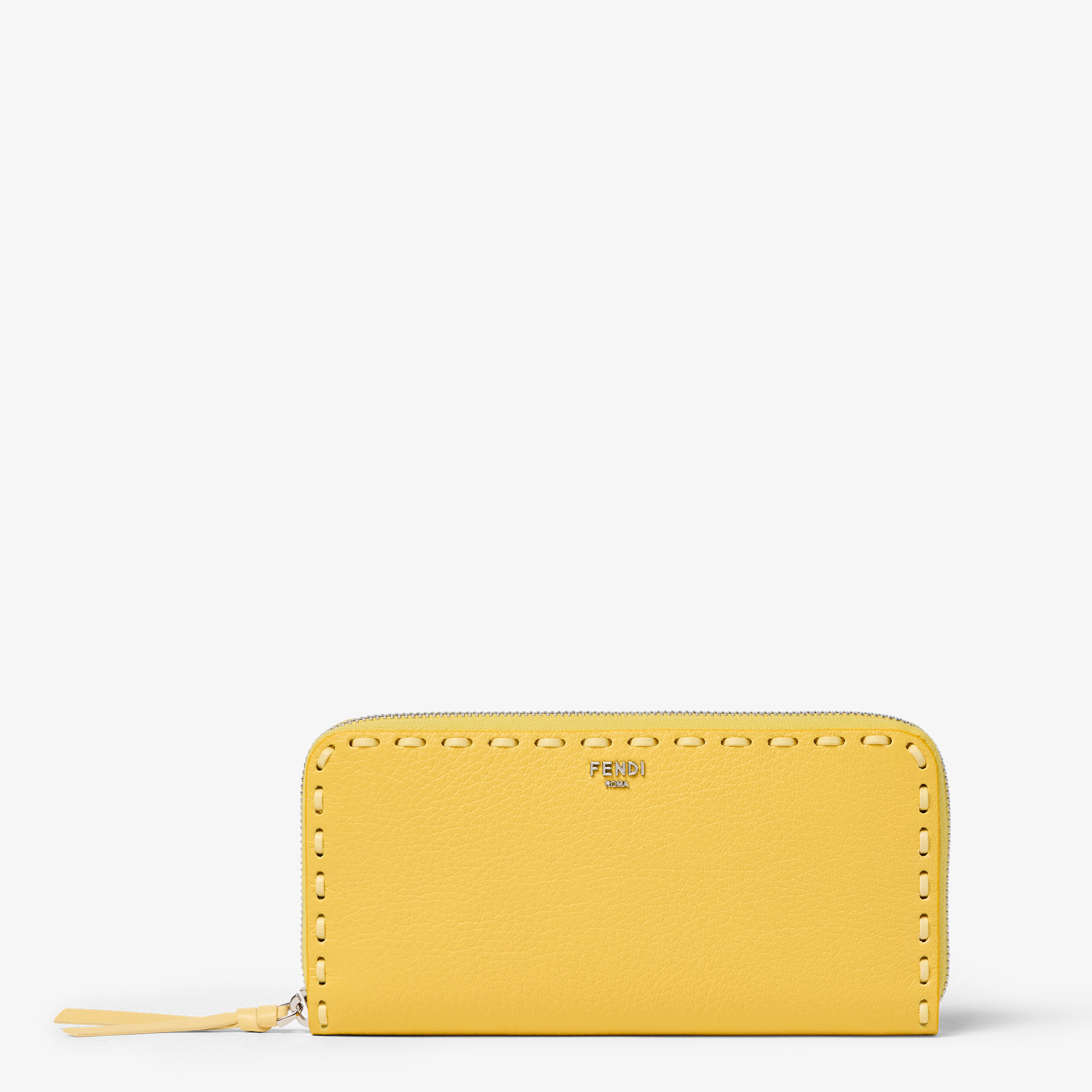 Selleria Zip Around Large - Yellow | FENDI International