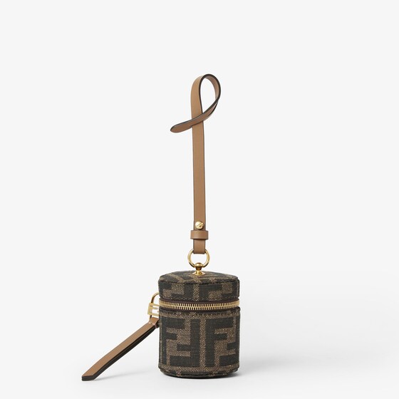 Fendi Baguette Ff-pattern Coin Holder In Brown