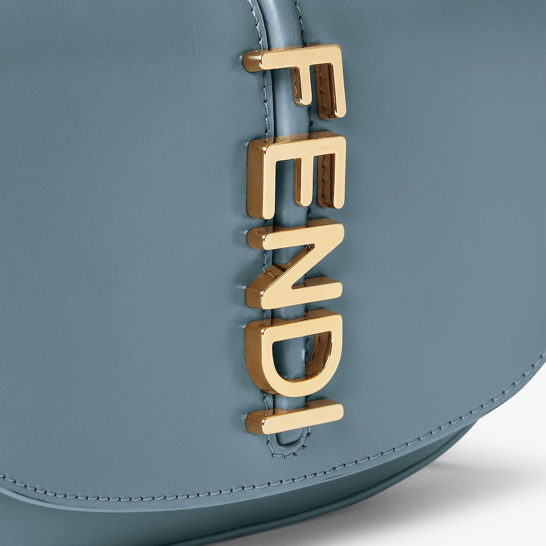 Fendigraphy Wallet on Chain Leather Light blue - Image 6/6