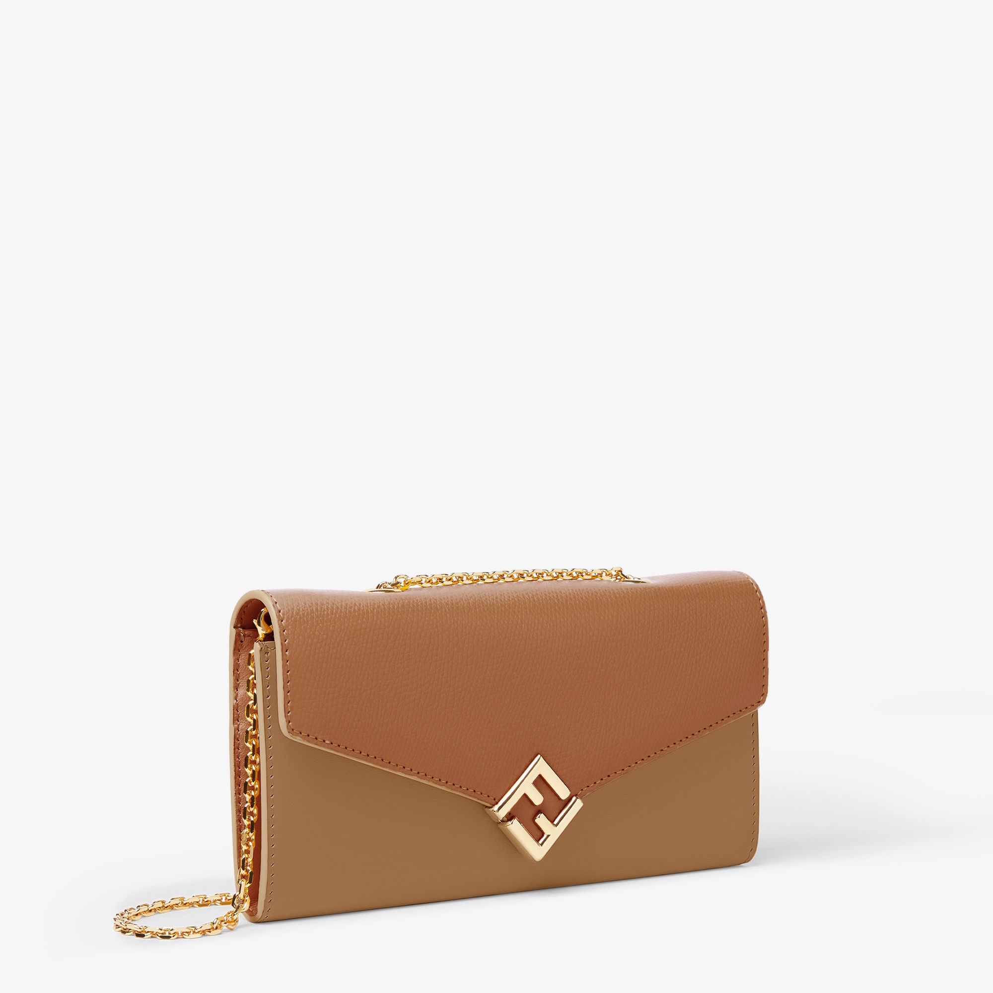 FFダイヤモンド 財布ショルダー - ブラウン | FENDI JP