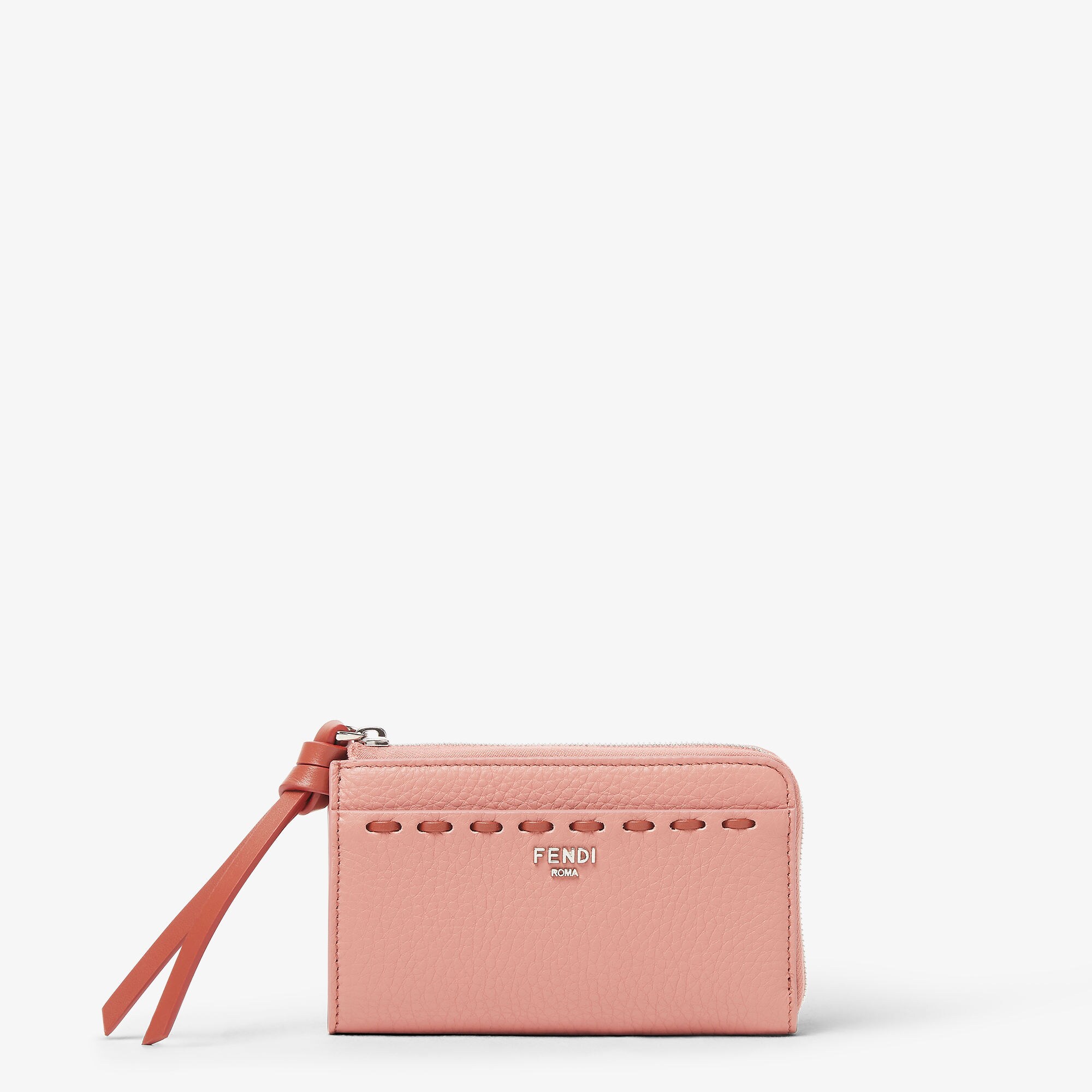 Peekaboo Card Case with Key Ring - Pink | FENDI US