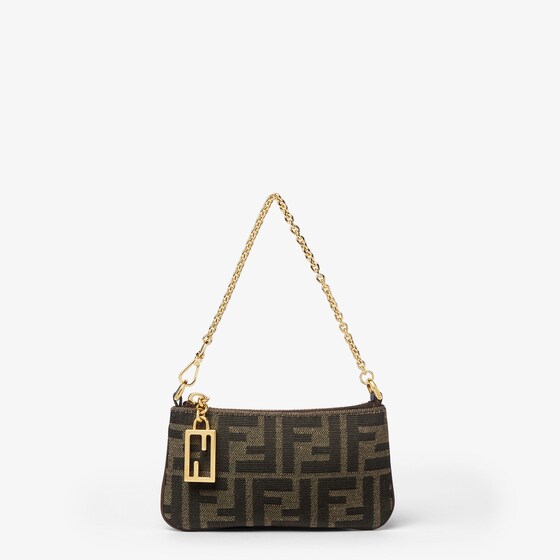 Fendi Baguette Pouch Mini In Brown