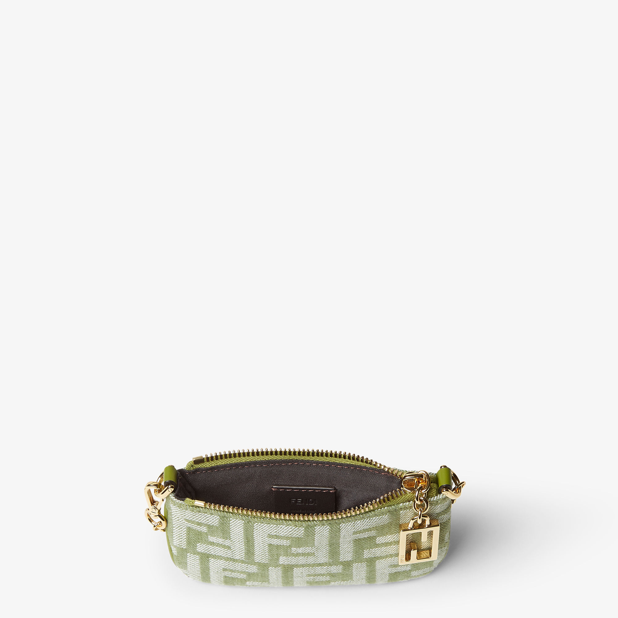 FENDI ストライプ ハンドバッグ オリーブグリーン mini bag 8BS067ABVLF1K3D+(2).jpg?format