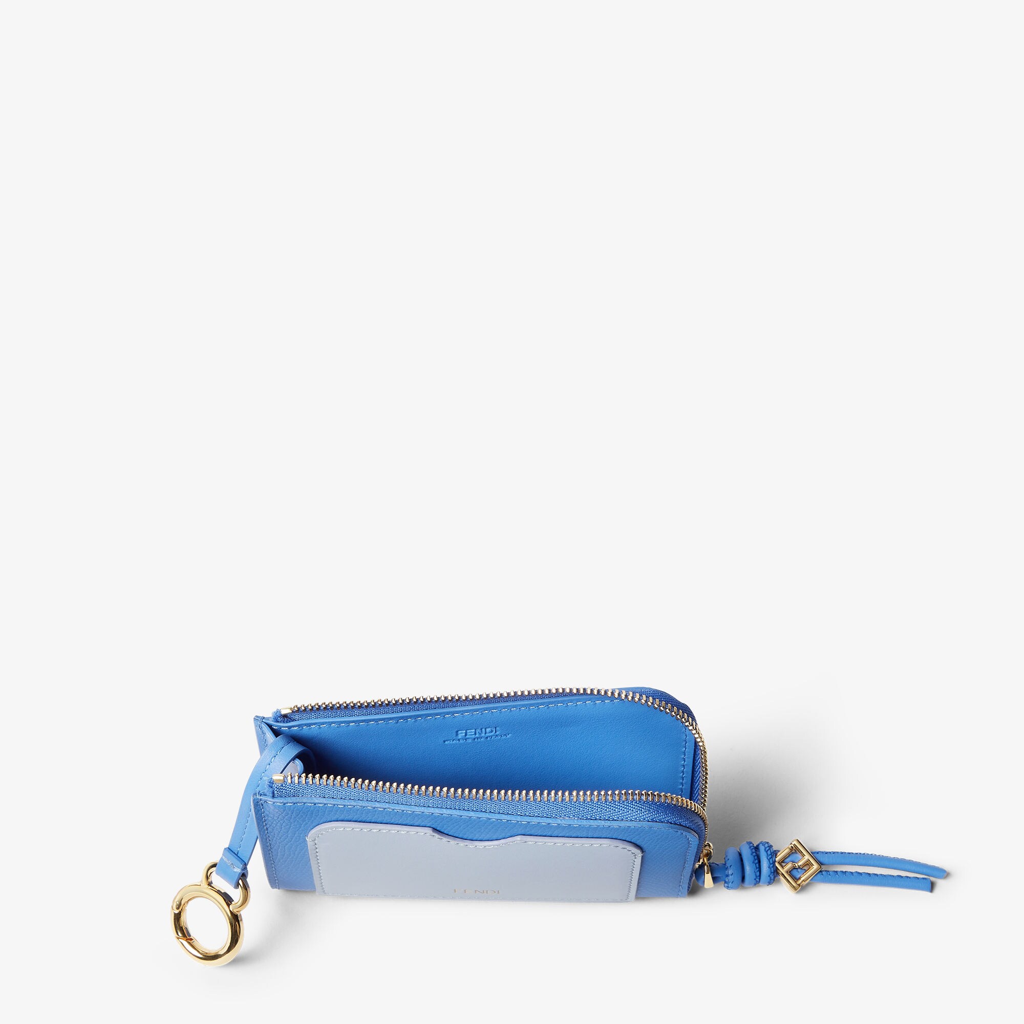 FF Diamonds Card Case Pouch - Light blue | FENDI US