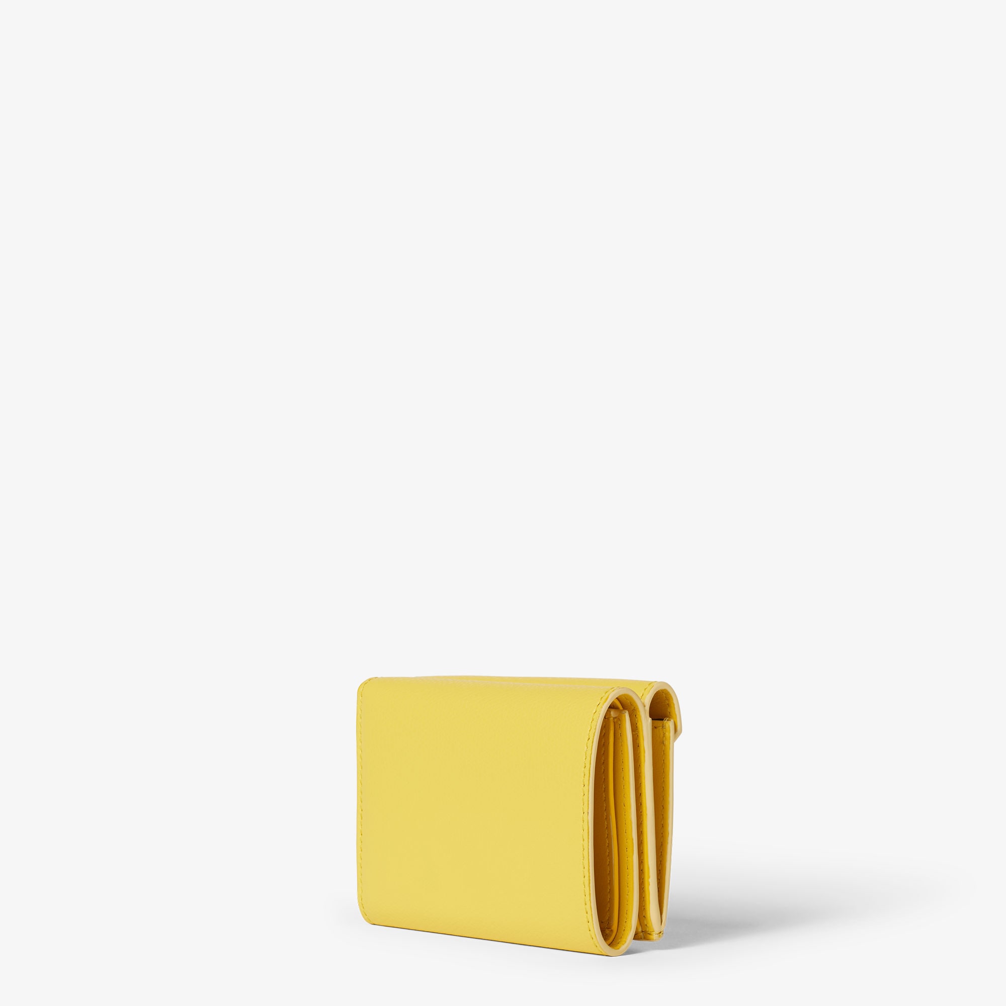 FFダイヤモンド マイクロ 三つ折り財布 レザー イエロー | Fendi