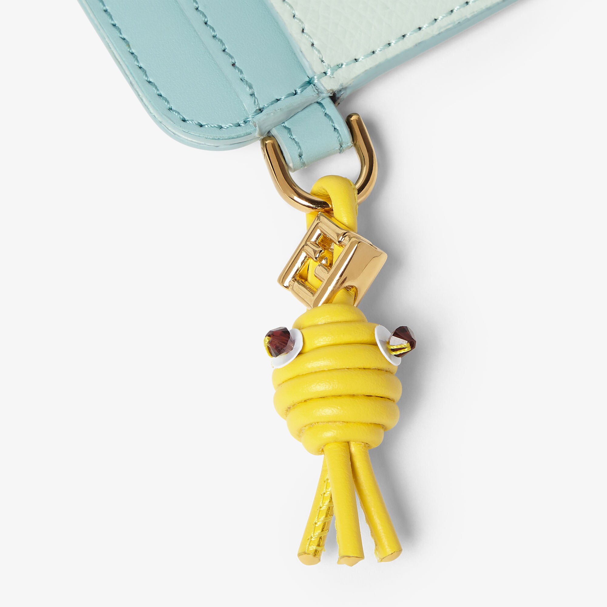 FFダイヤモンド カードケース レザー グリーン | Fendi
