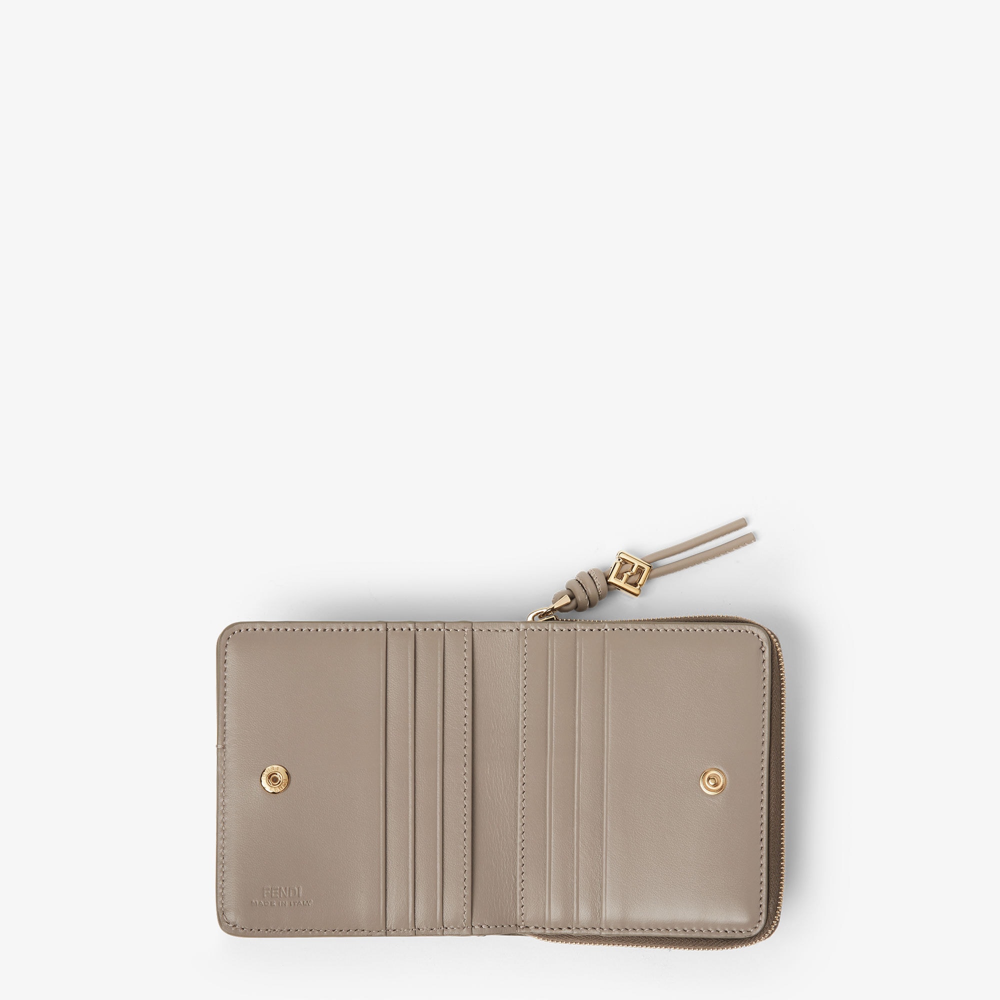 FF Diamonds Bifold Small - Gray | FENDI US