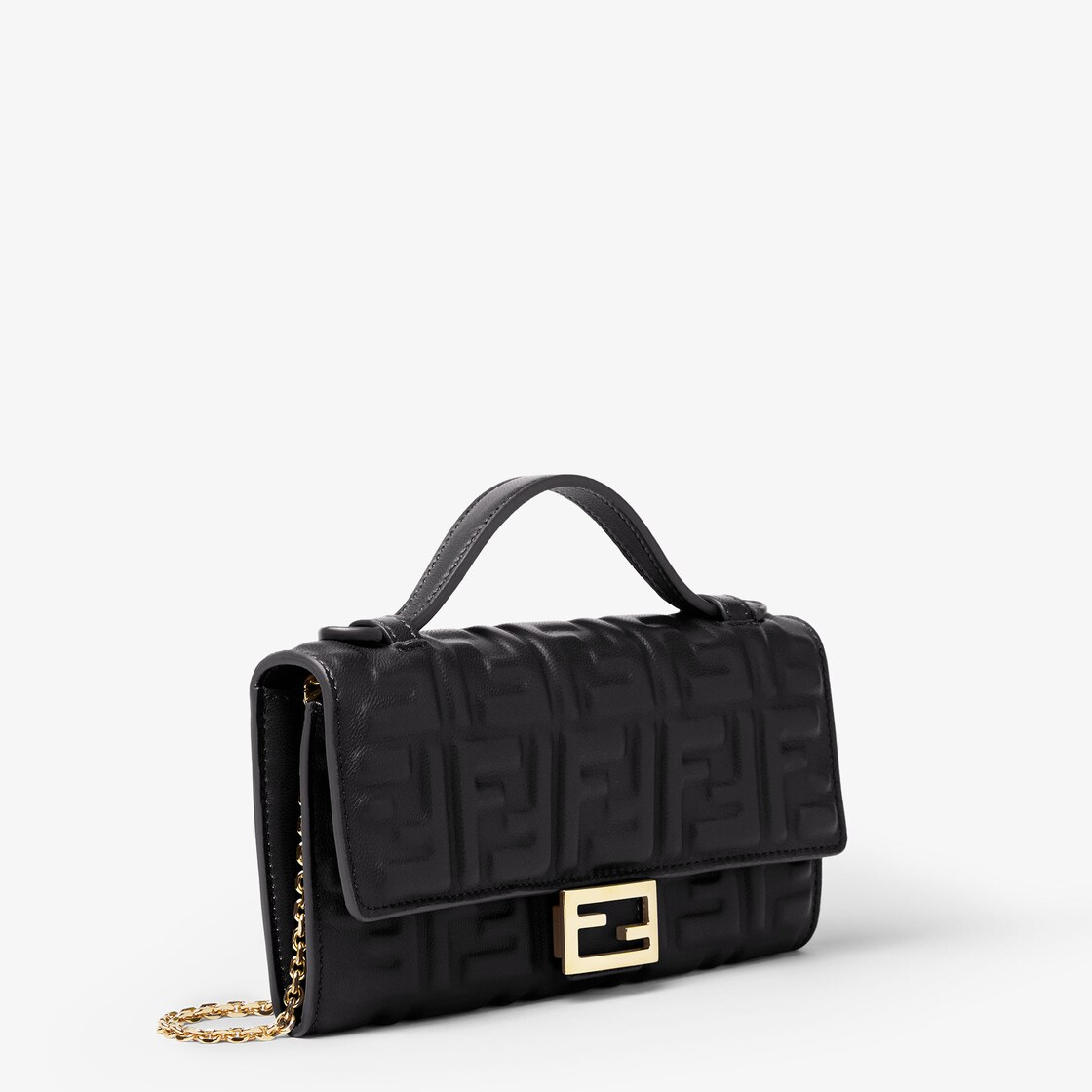 Baguette Continental With Chain - Black | FENDI FR2/4