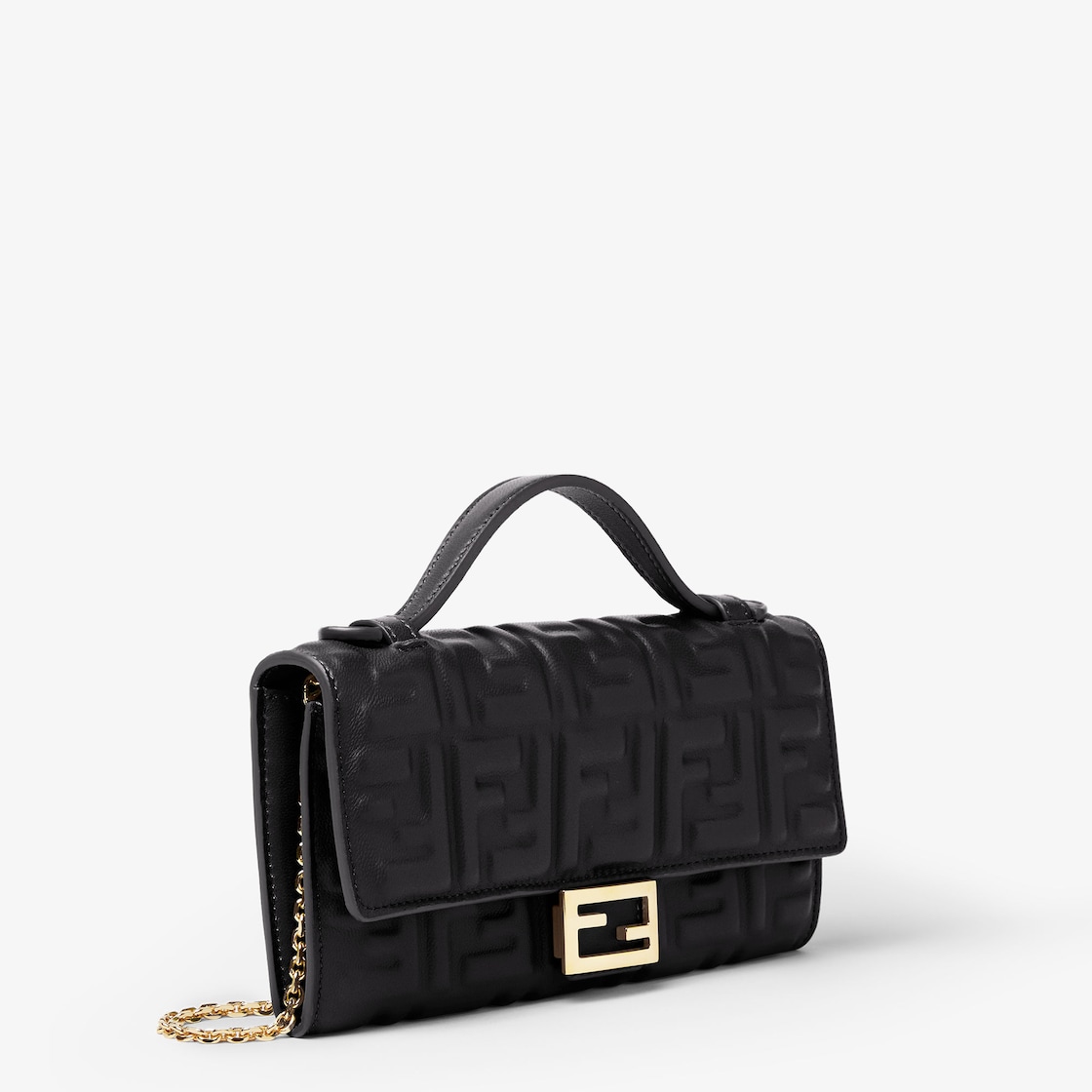 Baguette Continental With Chain - Black | FENDI CZ2/4