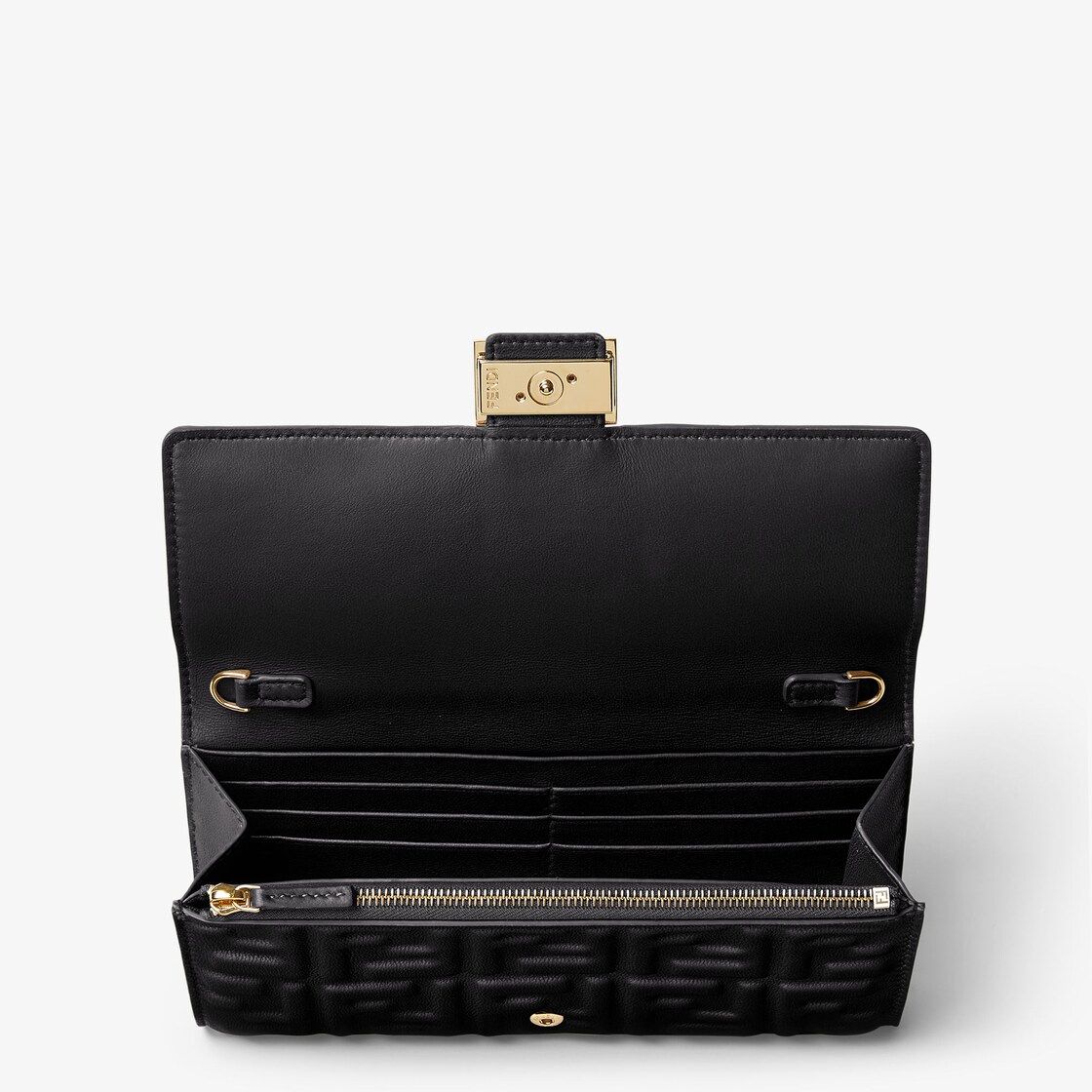 Baguette Continental With Chain - Black | FENDI CZ4/4