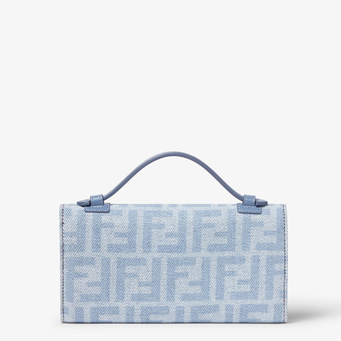 Baguette Continental With Chain Denim Light blue - Image 3/4