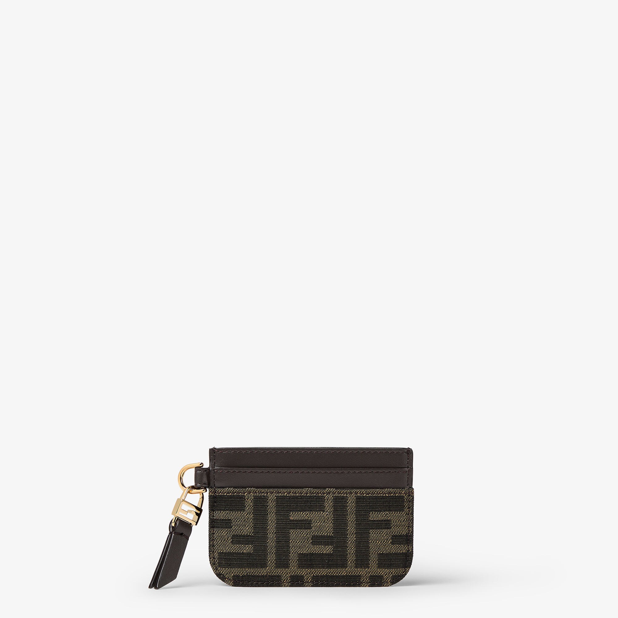 バゲット カードケース ファブリック ブラウン | Fendi