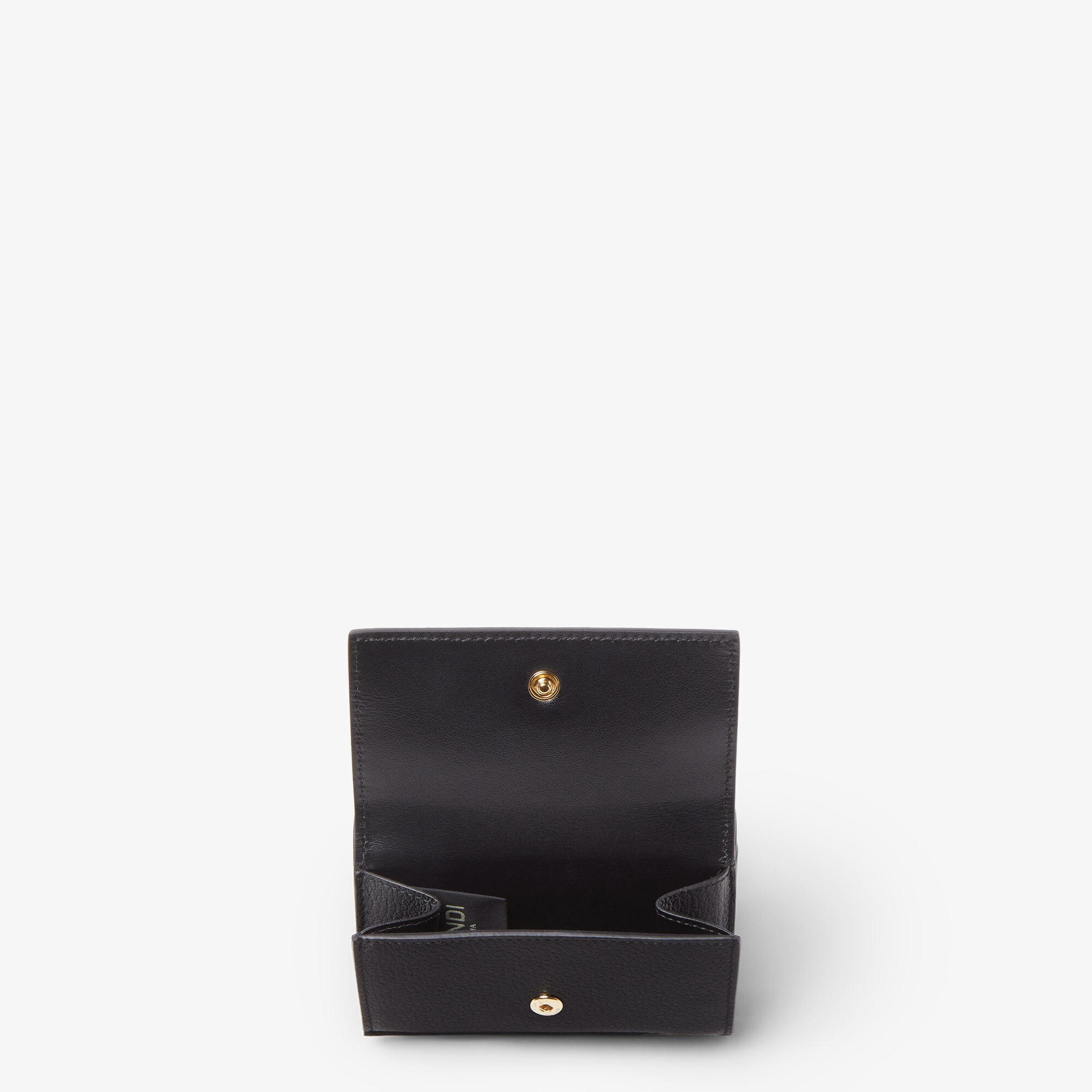 ミニ FF 三つ折り財布 レザー ブラック | Fendi