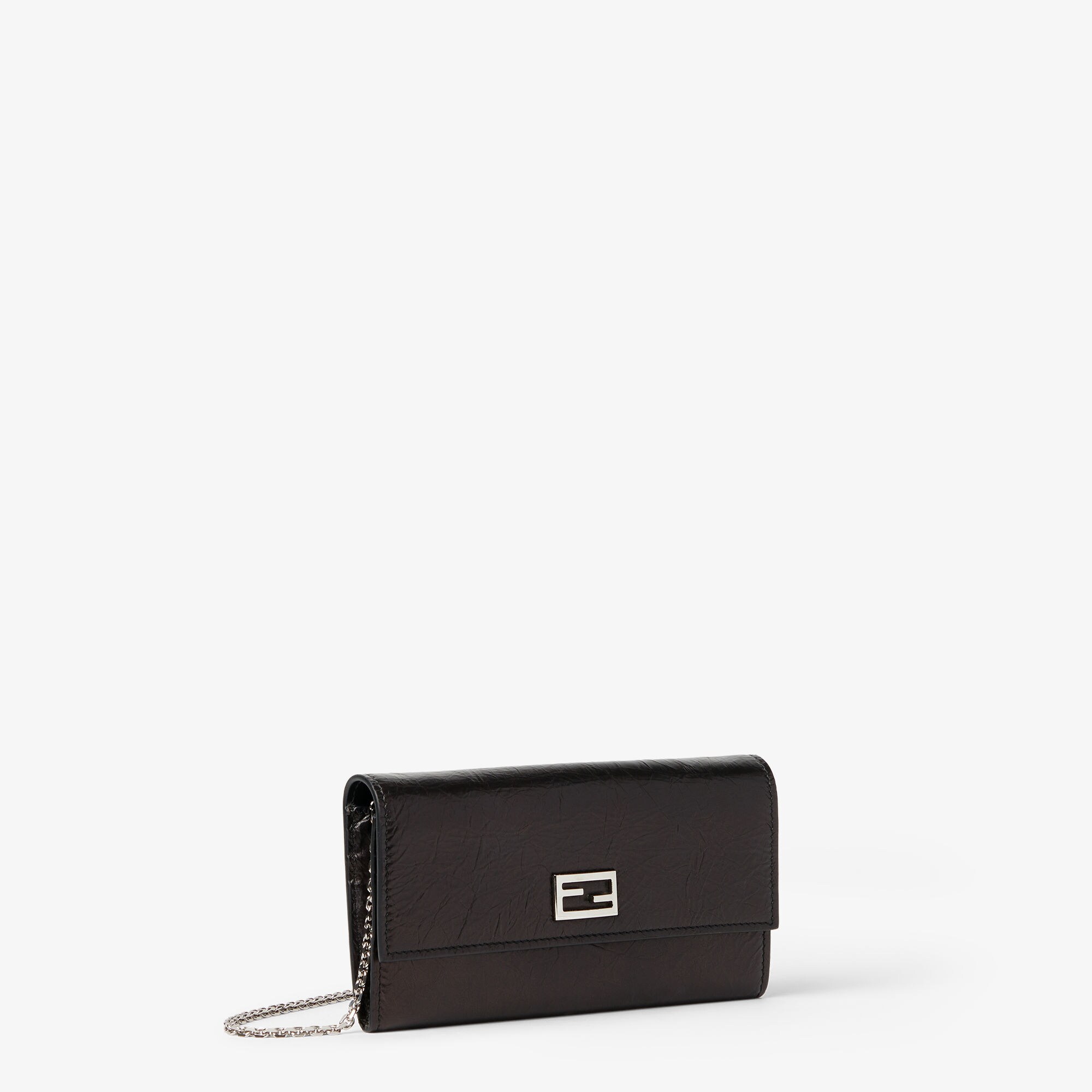 チューブ チェーン付き 長財布 - ブラック | FENDI JP